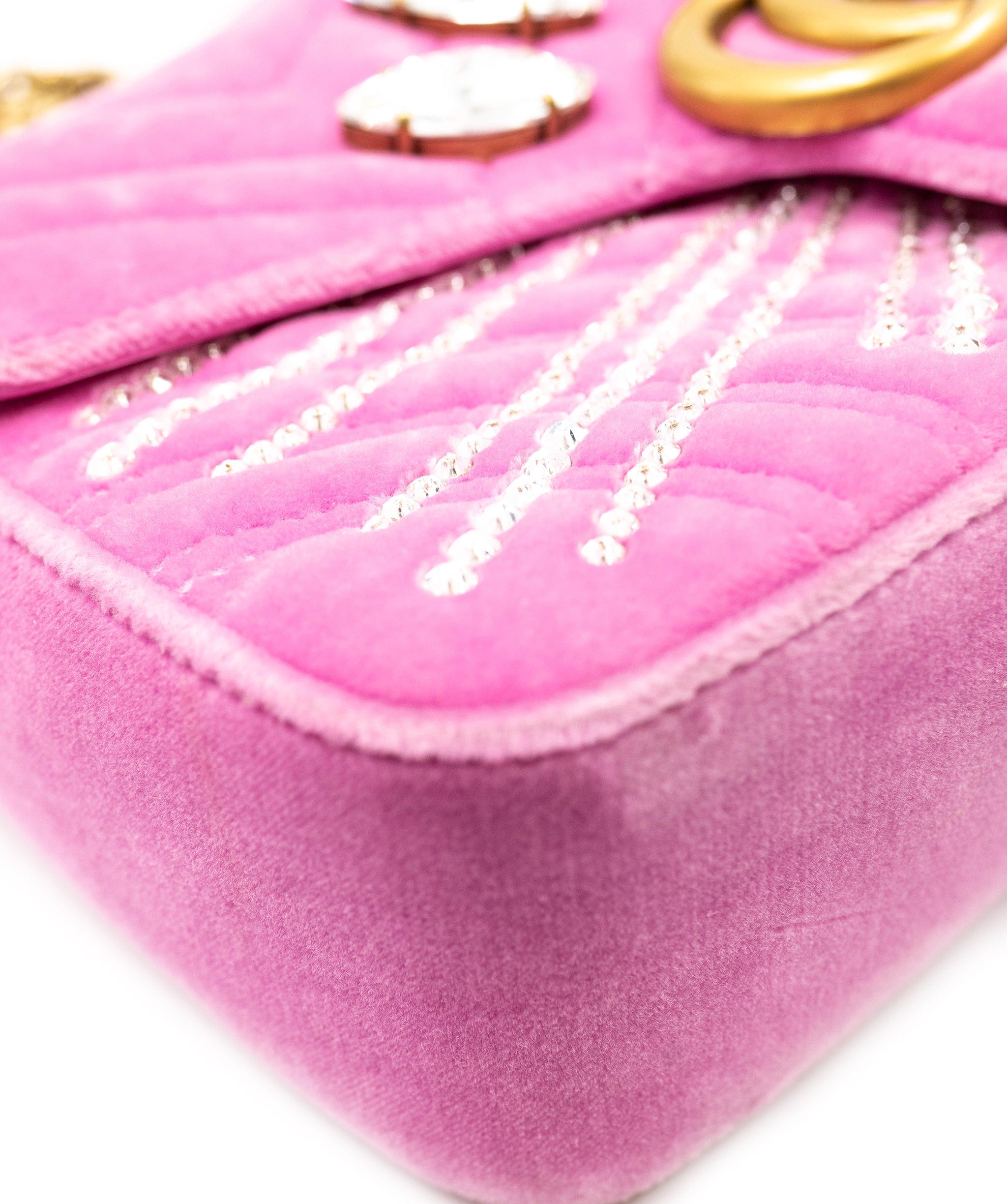 Gucci Pink Gucci Marmont embellished bag AGL2336