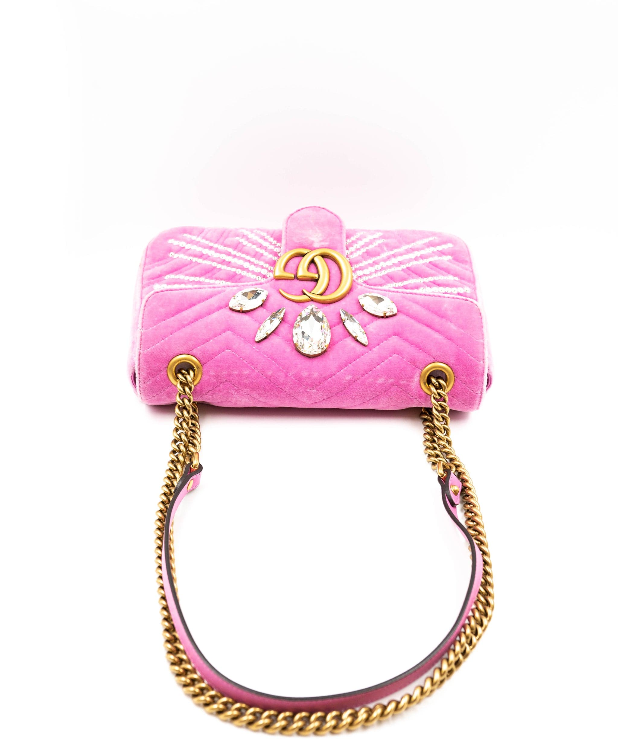 Gucci Pink Gucci Marmont embellished bag AGL2336