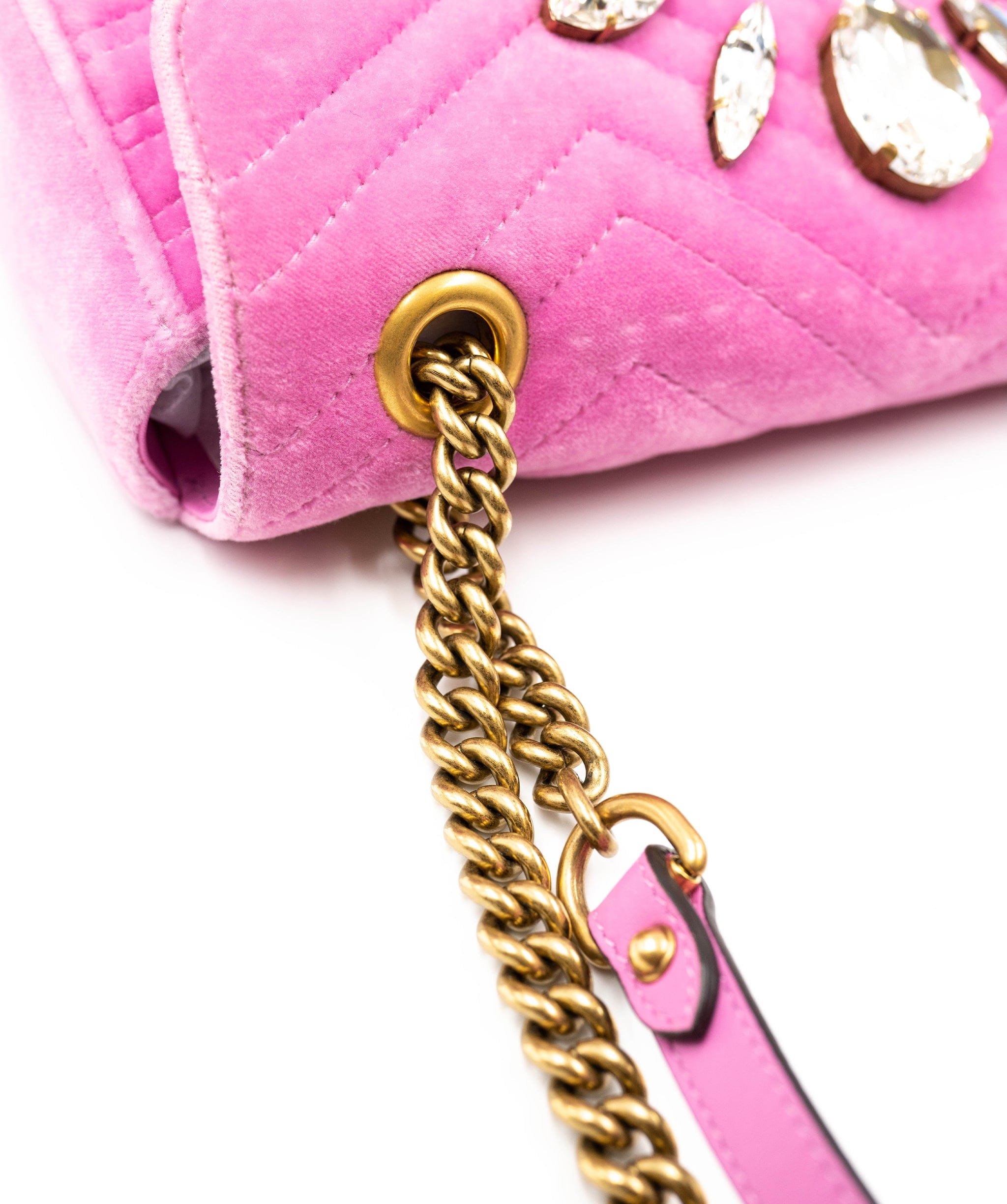 Gucci Pink Gucci Marmont embellished bag AGL2336