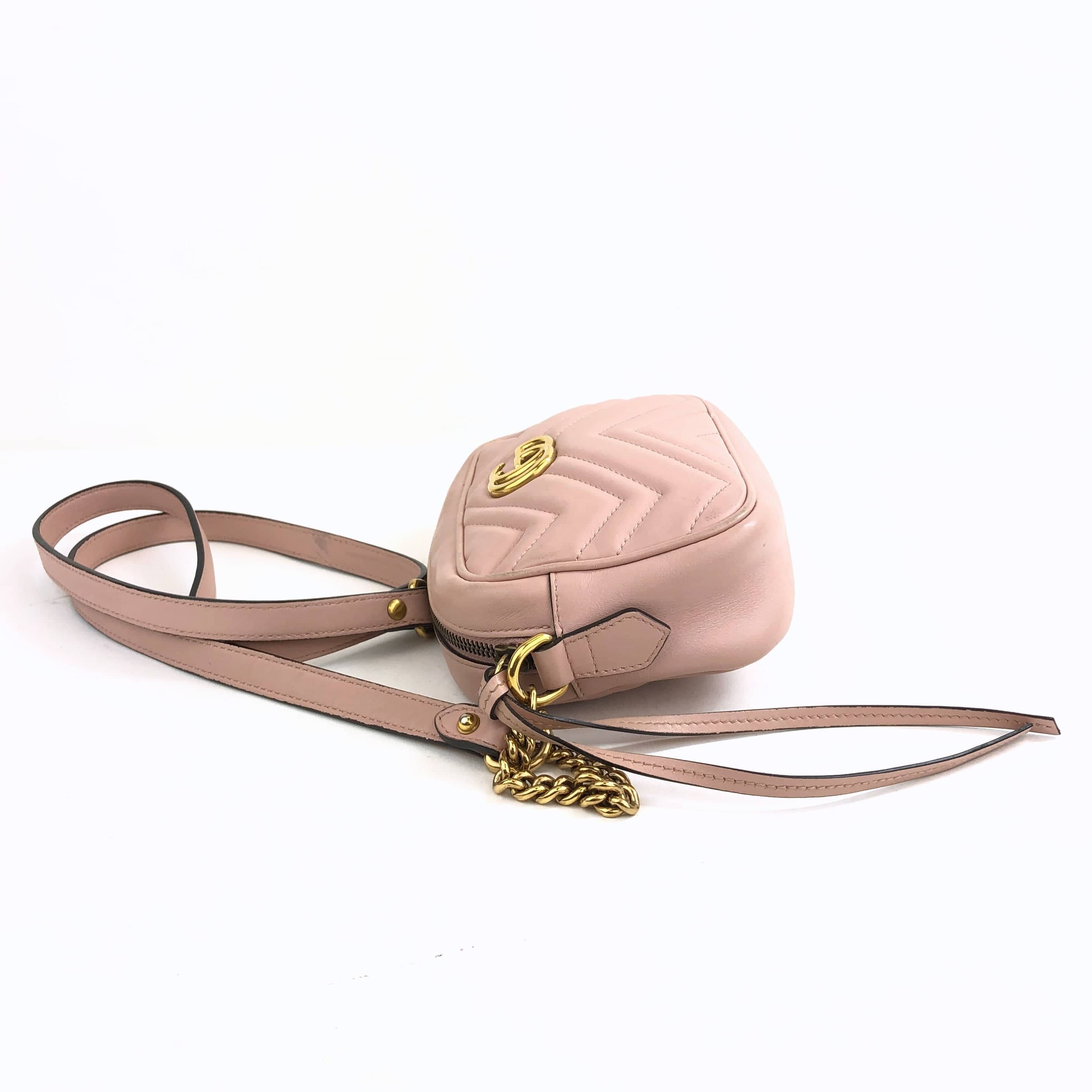 Gucci Pink Mini Gucci Marmont Shoulder Bag PXL2359