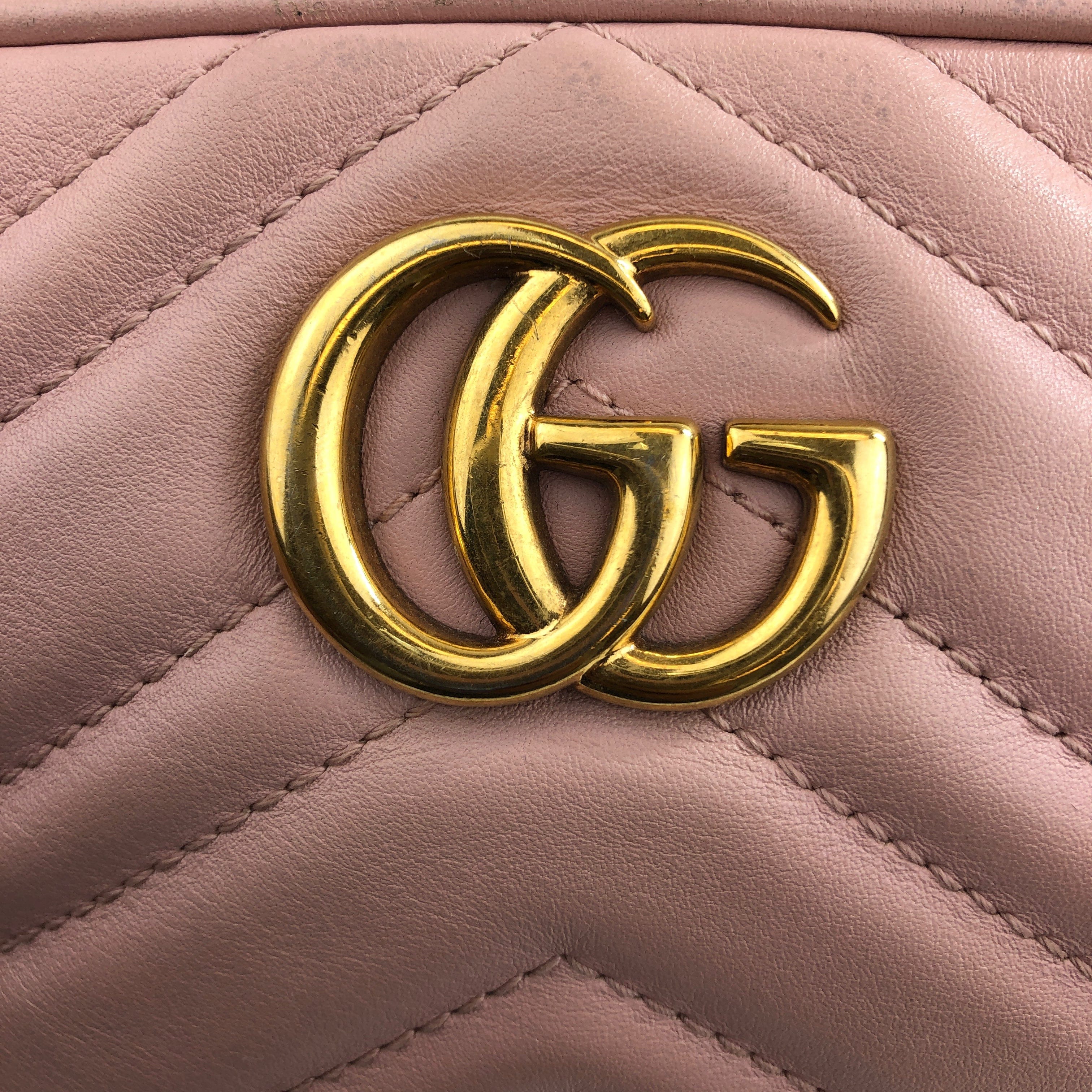 Gucci Pink Mini Gucci Marmont Shoulder Bag PXL2359