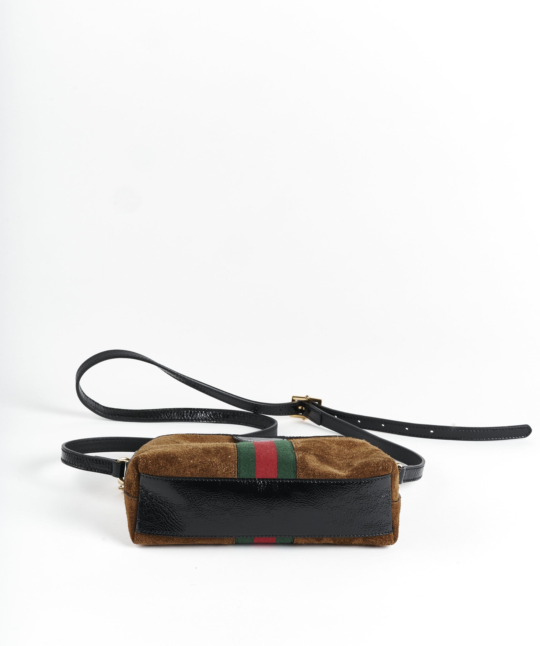 Gucci Small Gucci Ophidia Bag Brown Suede