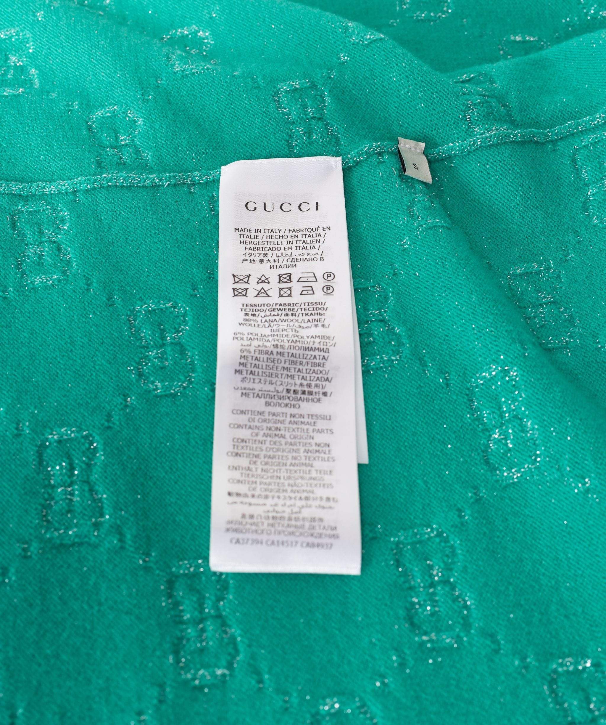 Gucci Gucci green cardigan