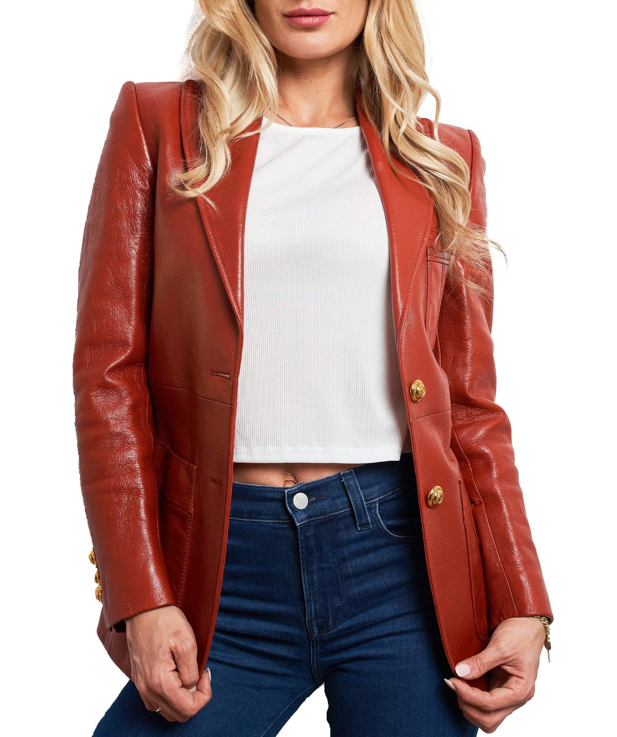 Gucci Gucci leather blazer CW6587