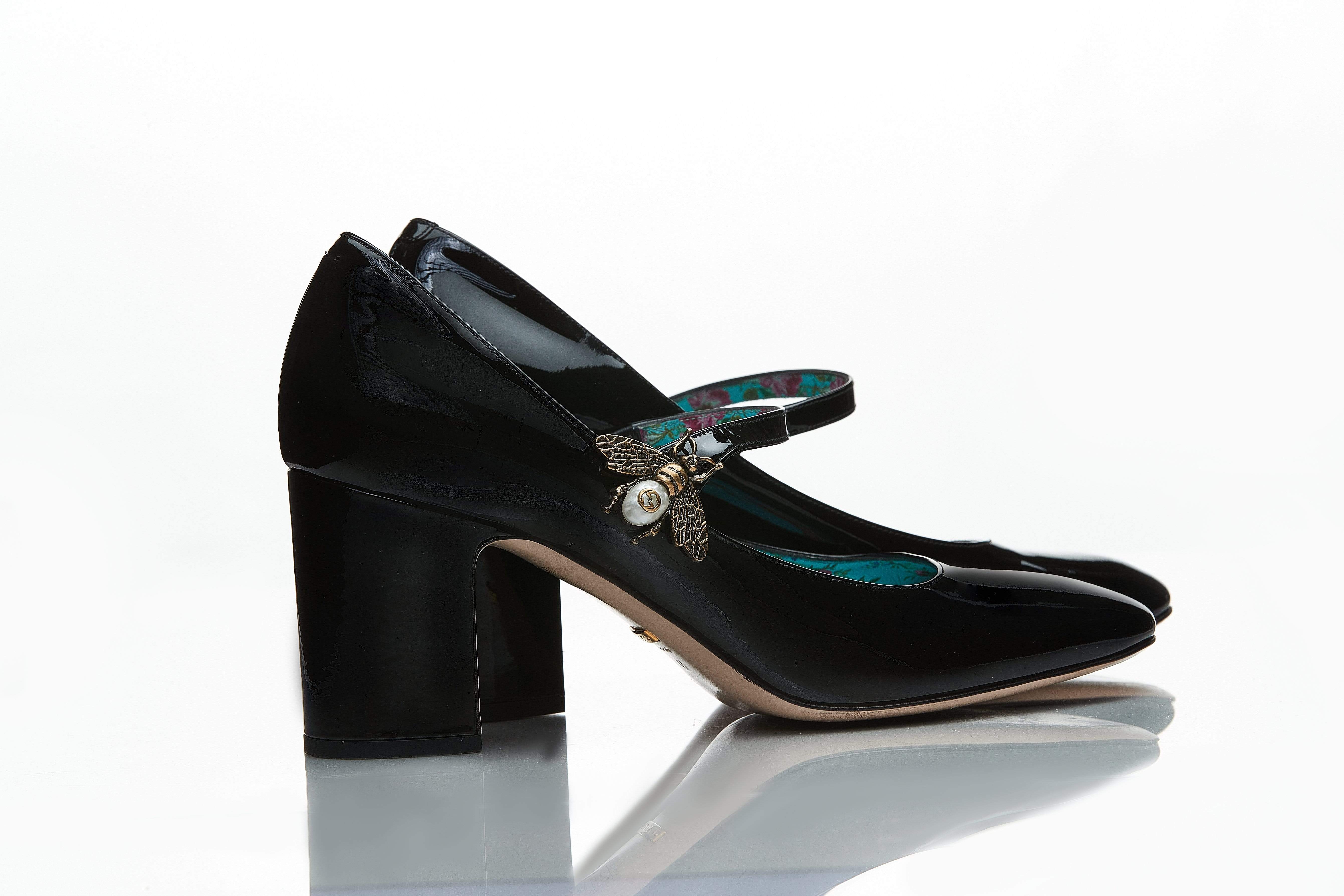 Gucci Gucci Patent Black Heels