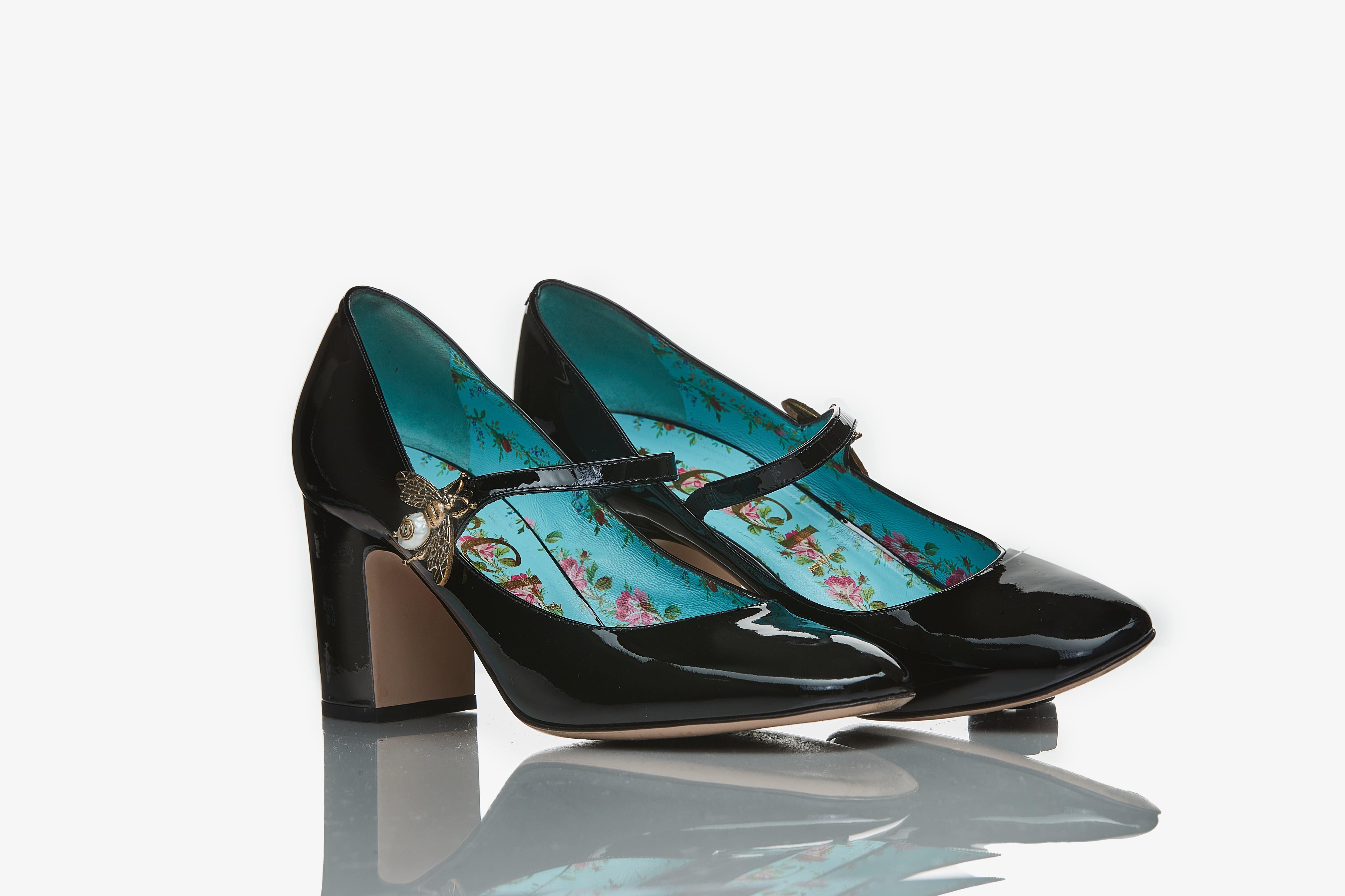 Gucci Gucci Patent Black Heels