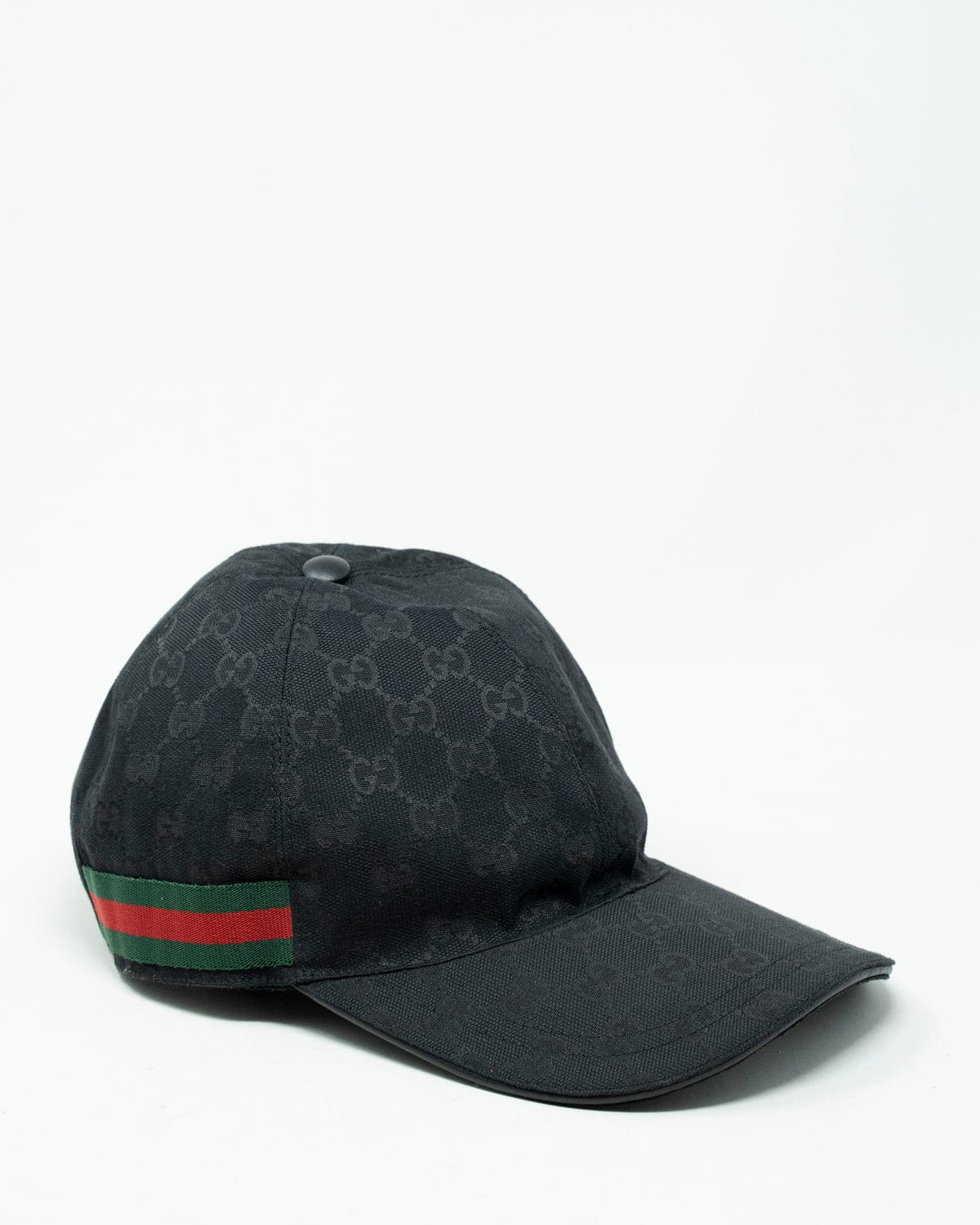 Gucci GUCCI Web Sherry Line GG Canvas Cap in Black, Red and Green - AWL3184