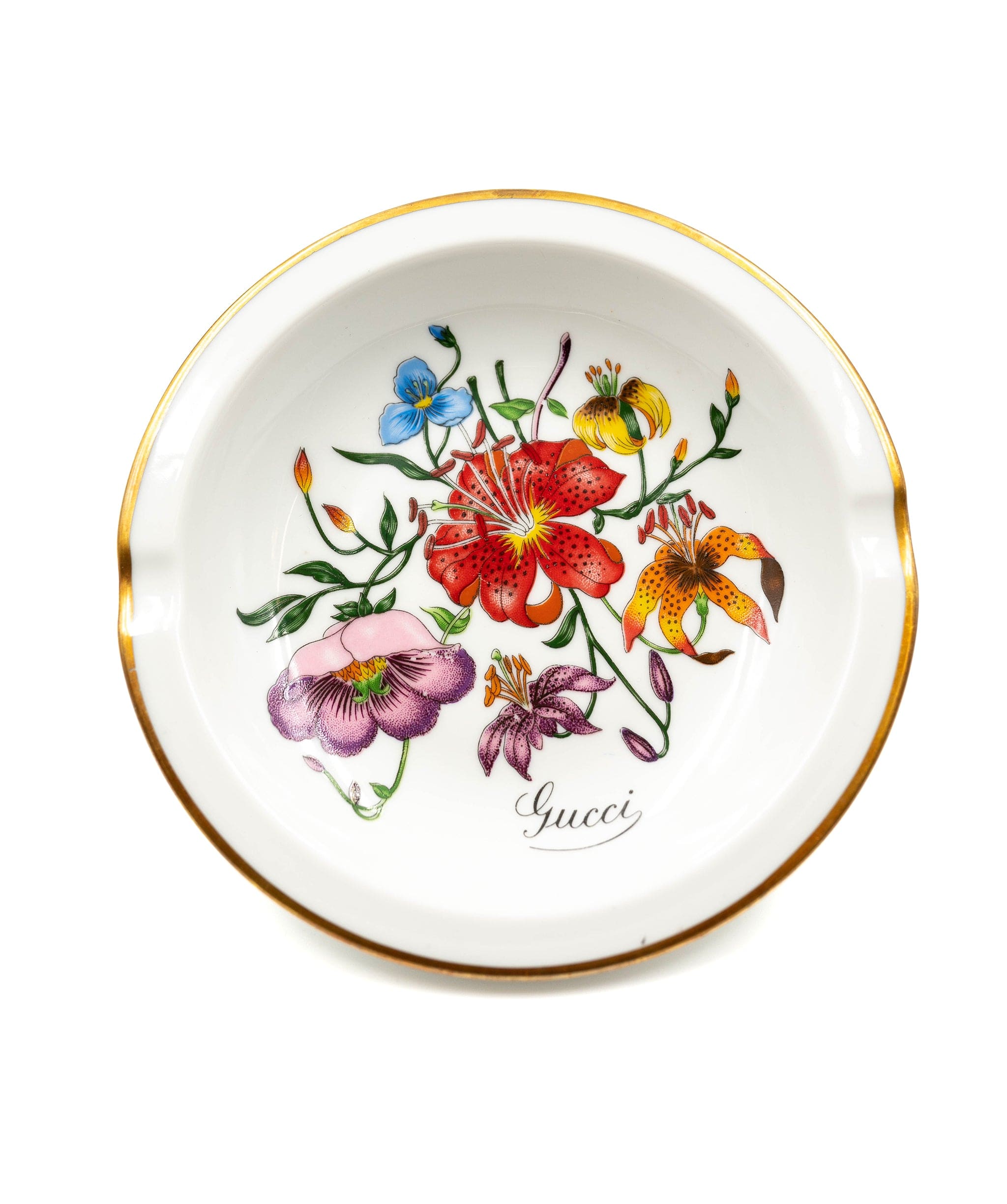 Gucci Gucci mini round ceramic flower ashtray - AWC1225