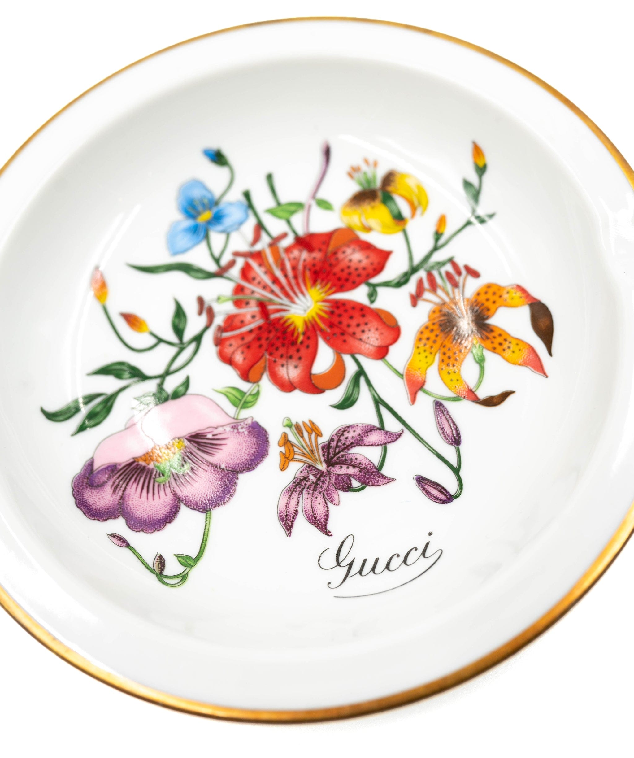 Gucci Gucci mini round ceramic flower ashtray - AWC1225