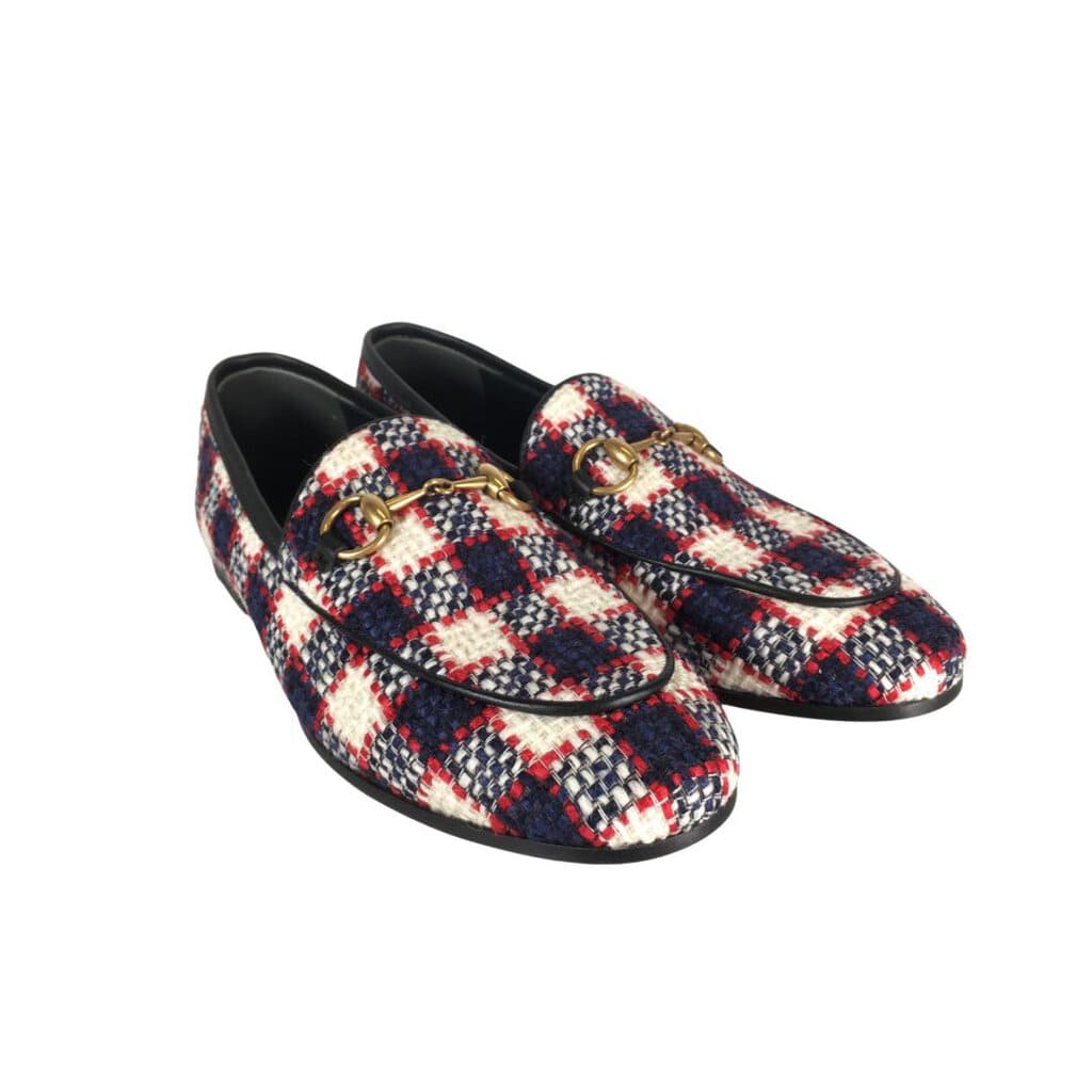 Gucci Gucci Horsebit Tweed Loafers