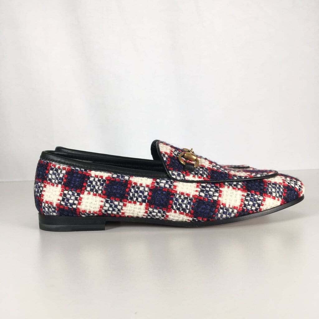 Gucci Gucci Horsebit Tweed Loafers