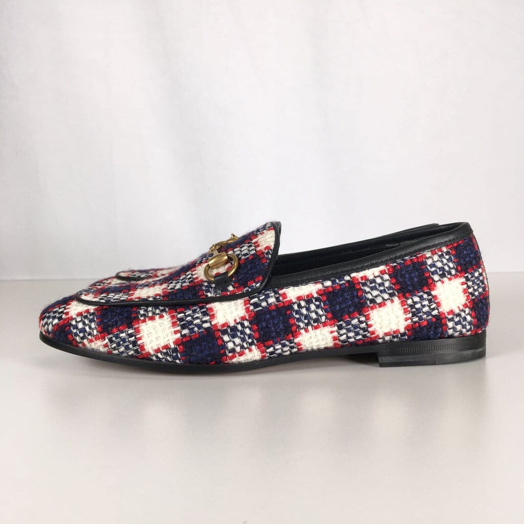 Gucci Gucci Horsebit Tweed Loafers