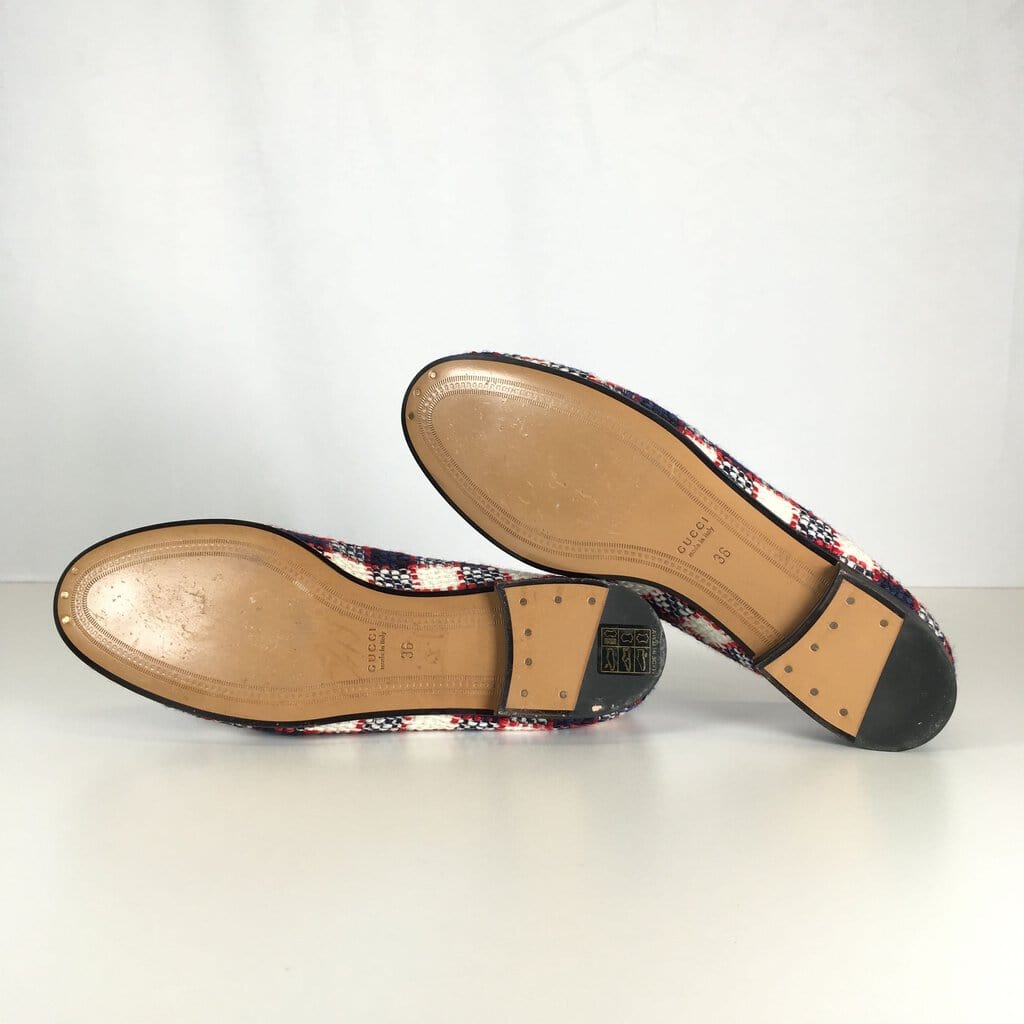 Gucci Gucci Horsebit Tweed Loafers