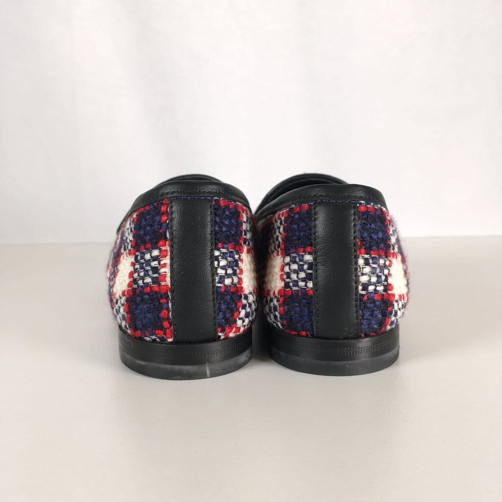 Gucci Gucci Horsebit Tweed Loafers