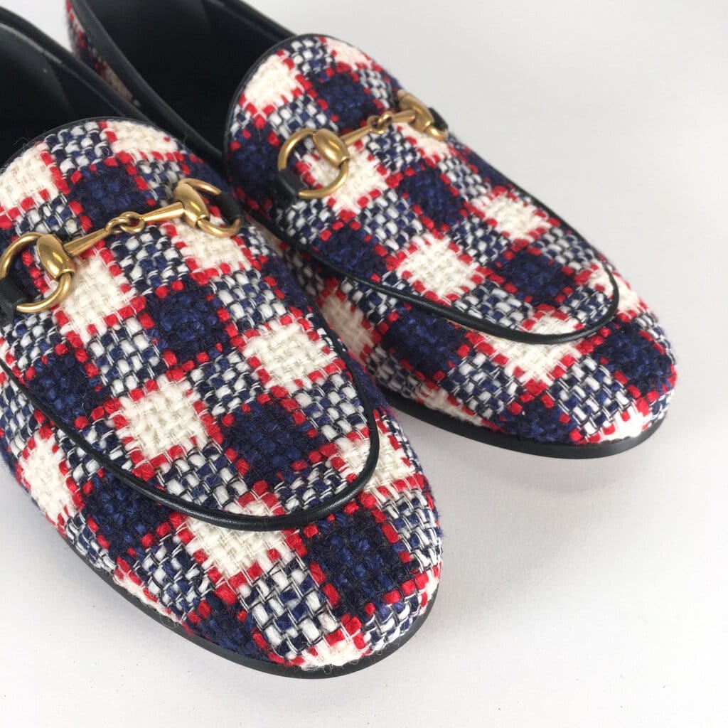 Gucci Gucci Horsebit Tweed Loafers