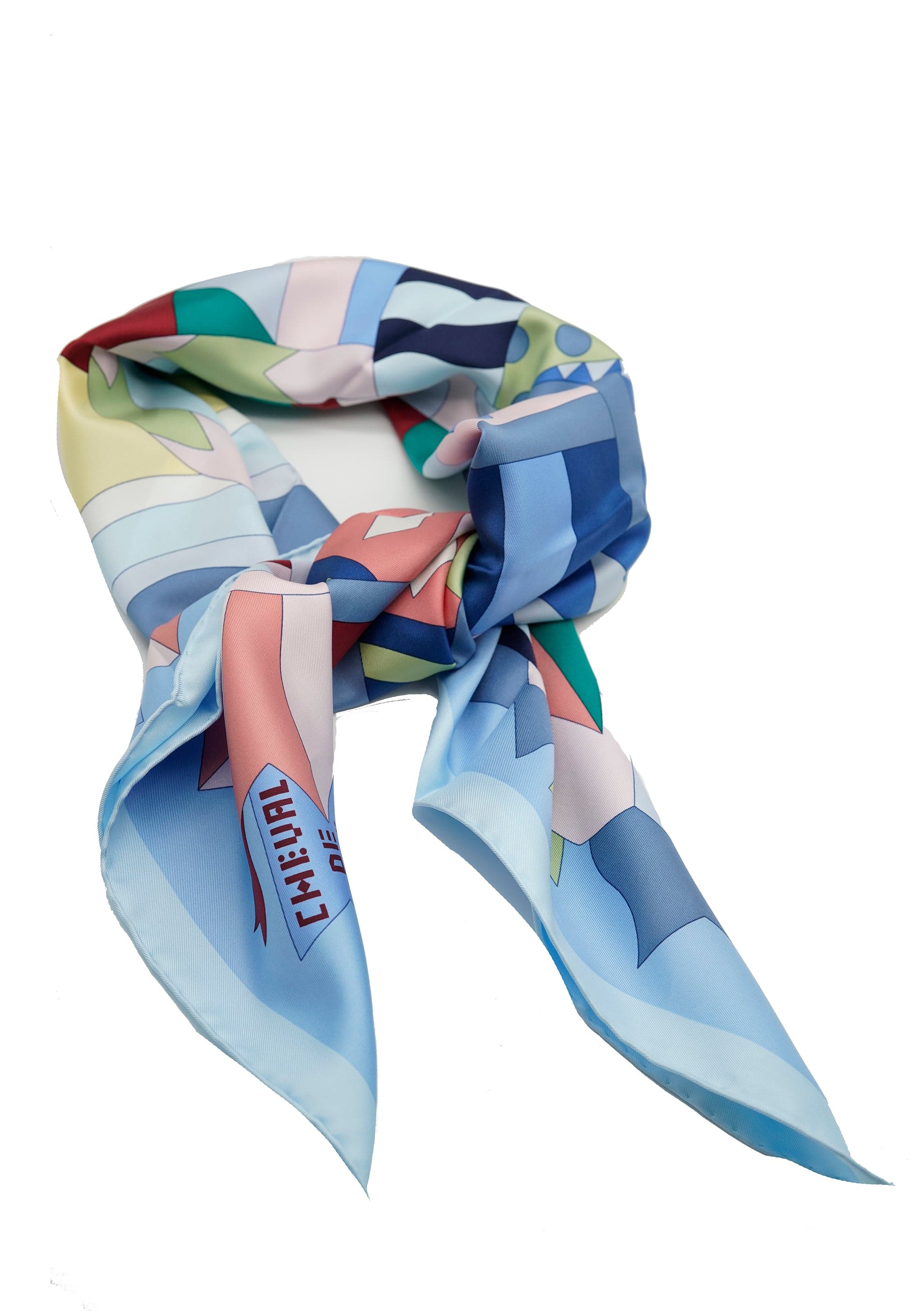 Herm�s Hermes scarf Cheval de fete baby blue ASL5524