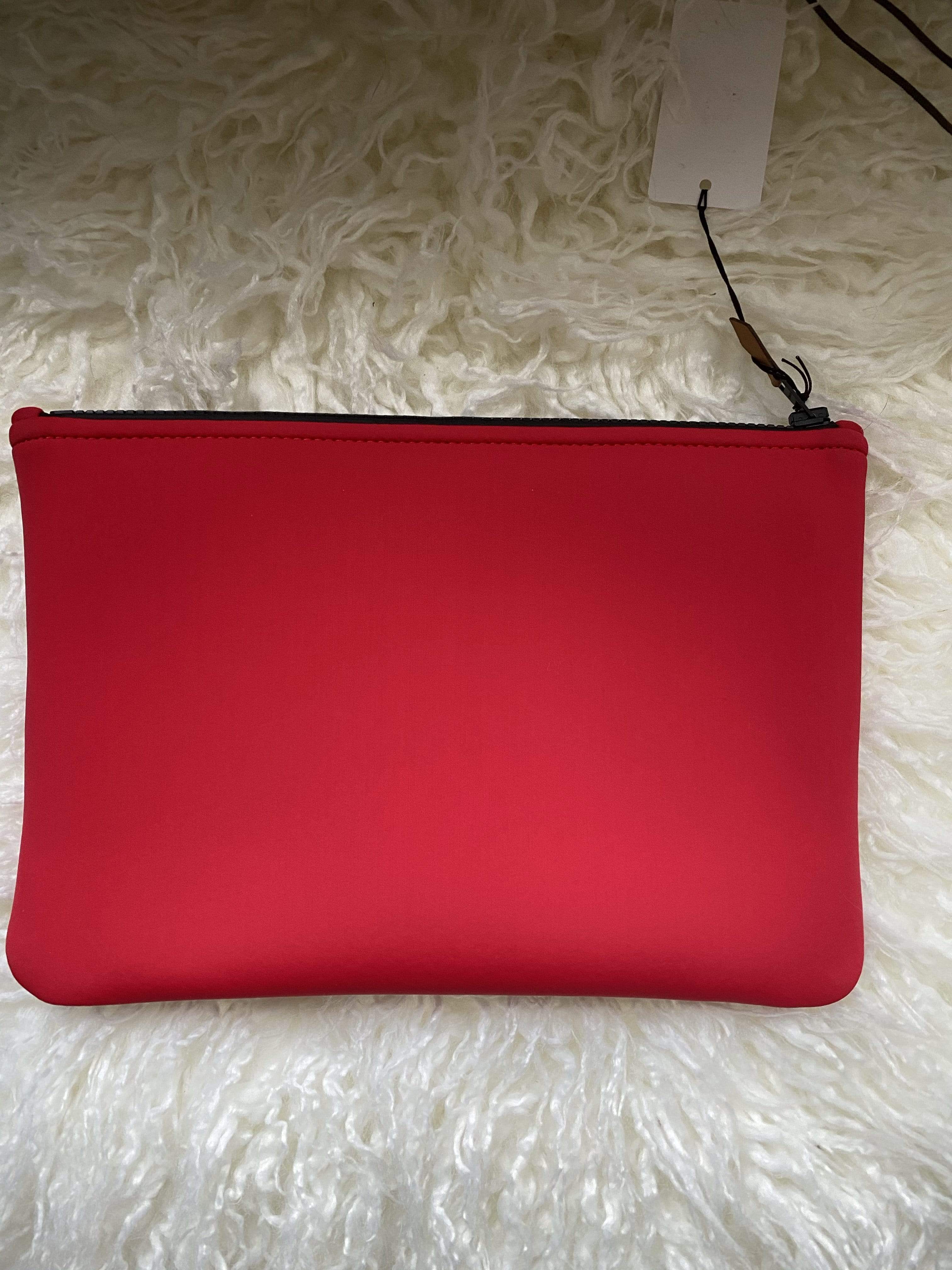 Hermès Hermes Bain Paris pouch red