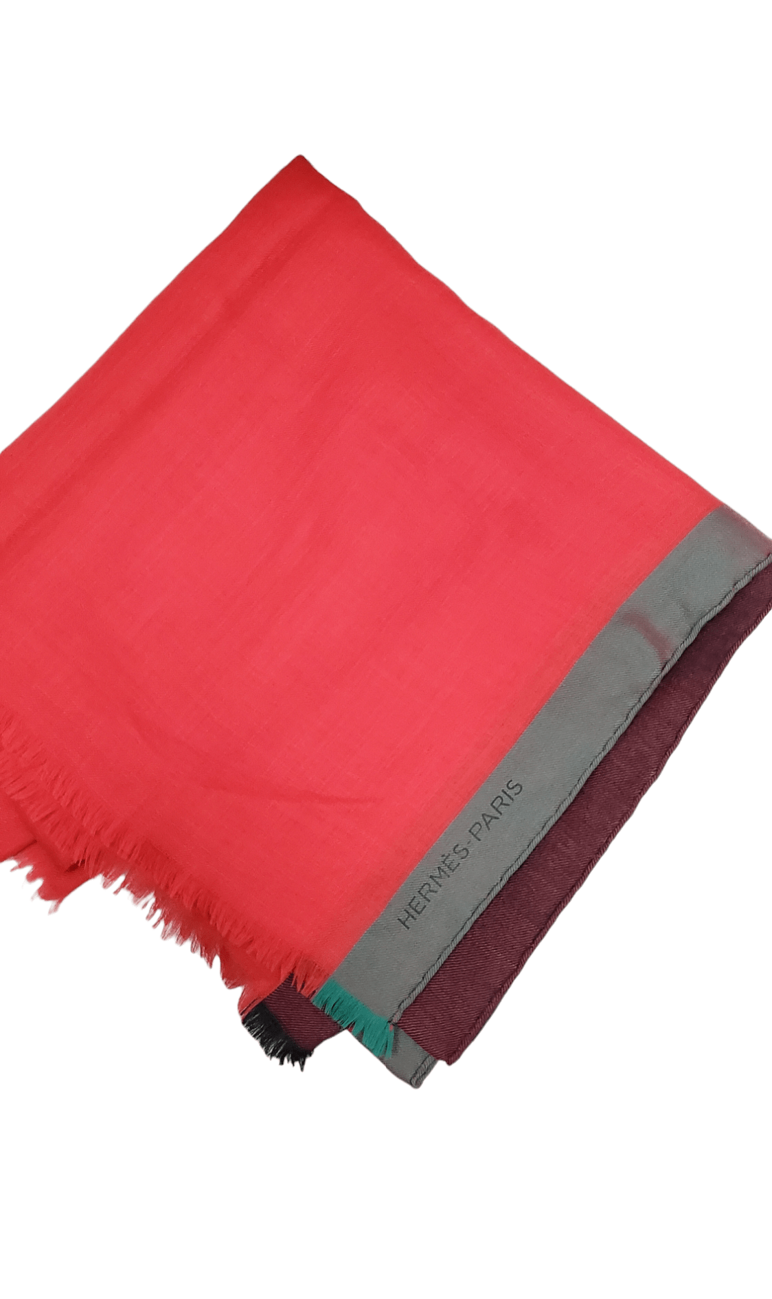 Hermès Hermes Cashemere Shawl - Rouge / Vert SKC1195