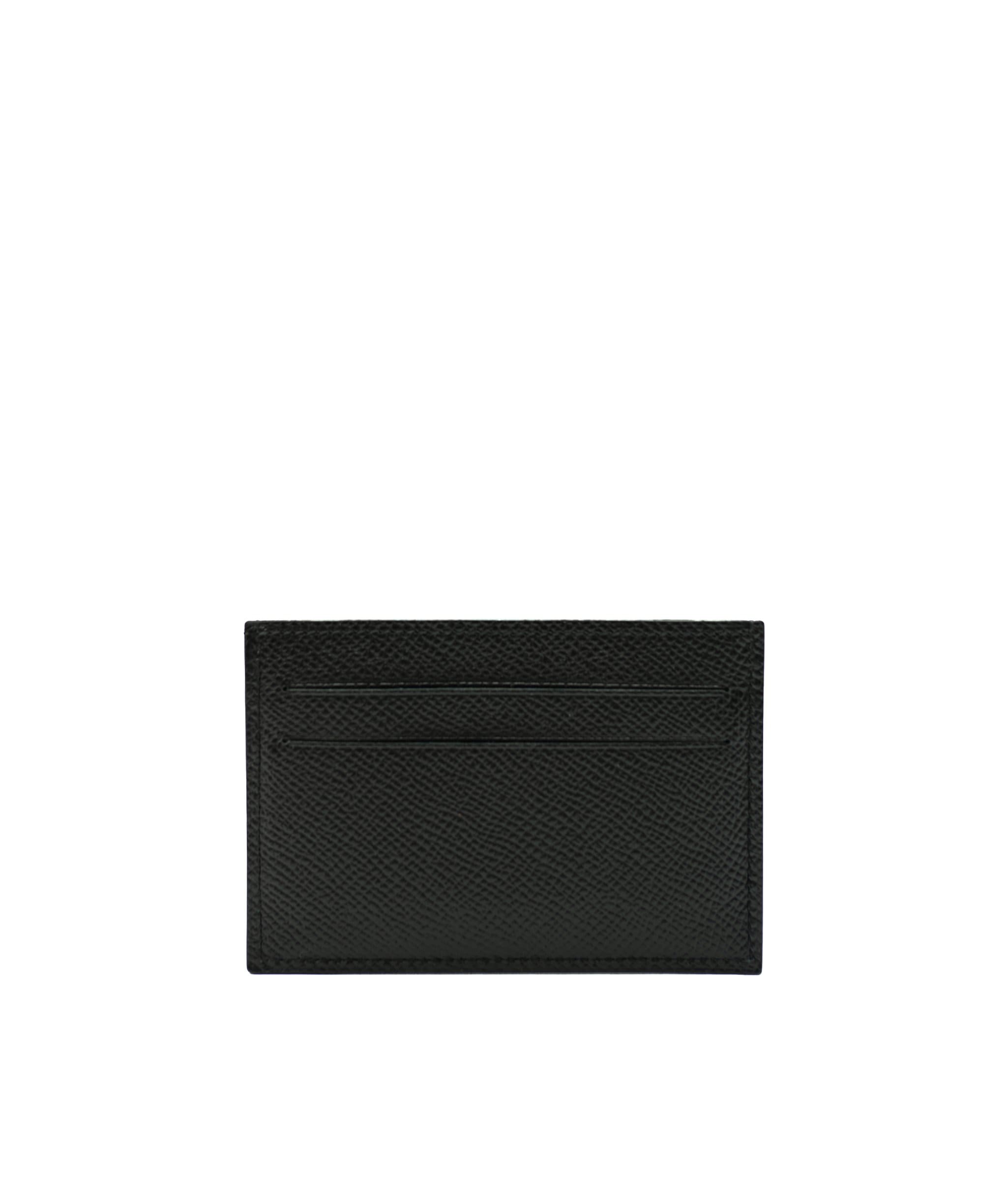 Hermès Hermes Citizen Twill Card Holder Black w ''Chevral Surprise'' Silk Lining