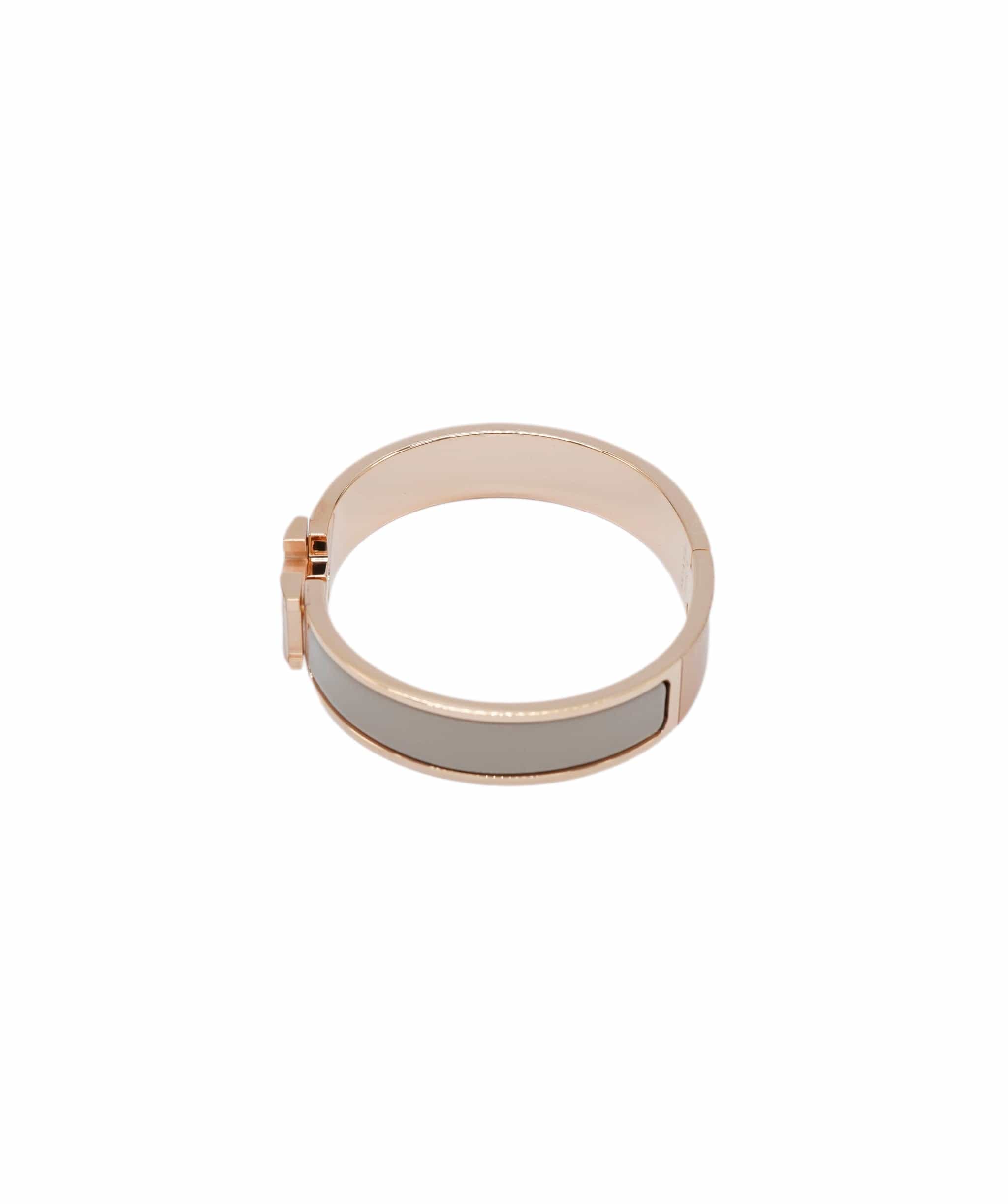 Hermès Hermès Clic Clac Gold GM Marron Glace Rose ASL7116