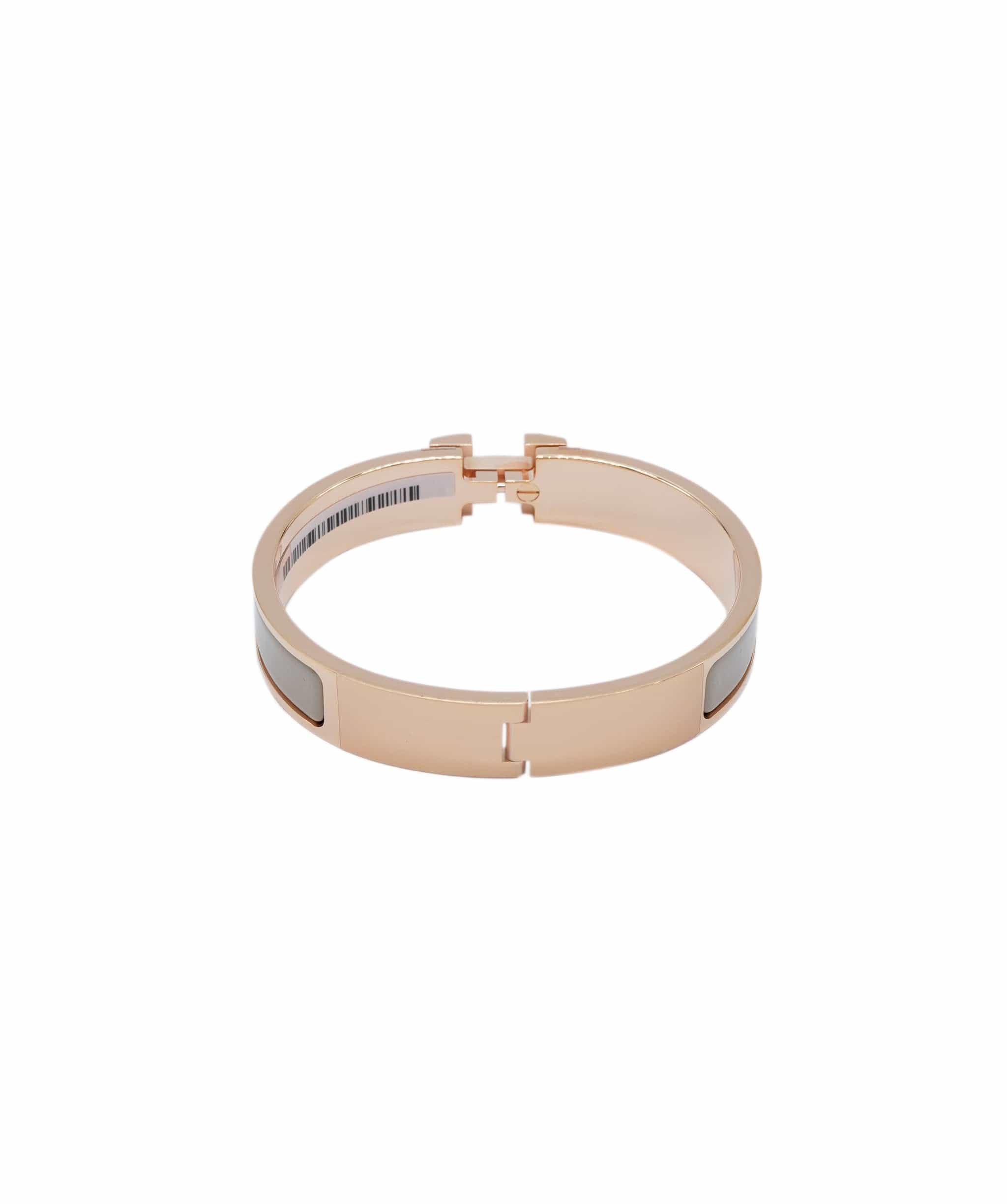 Hermès Hermès Clic Clac Gold GM Marron Glace Rose ASL7116