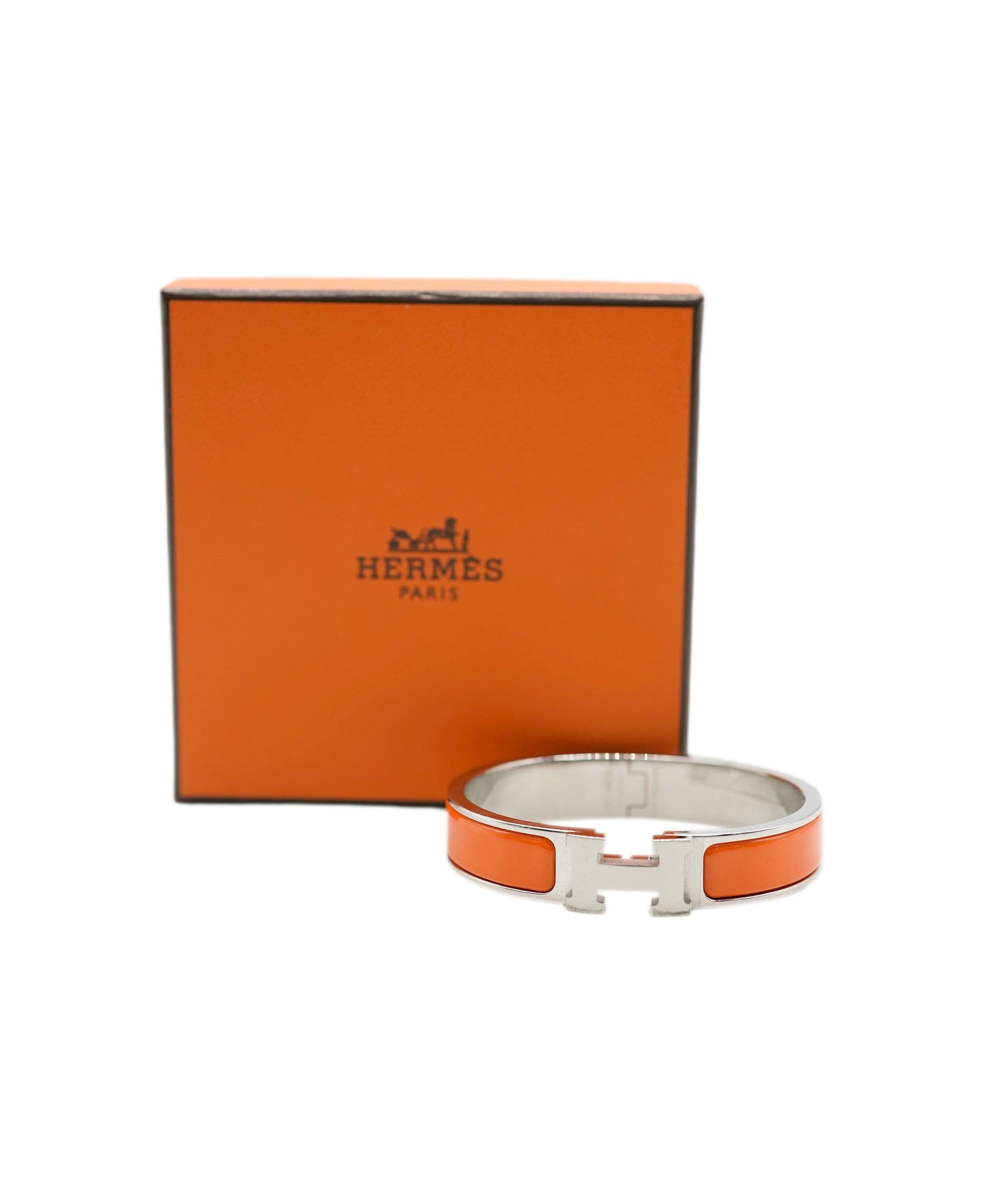 Hermès Hermès Clic Clac Silver  Glace Orange ASL7104