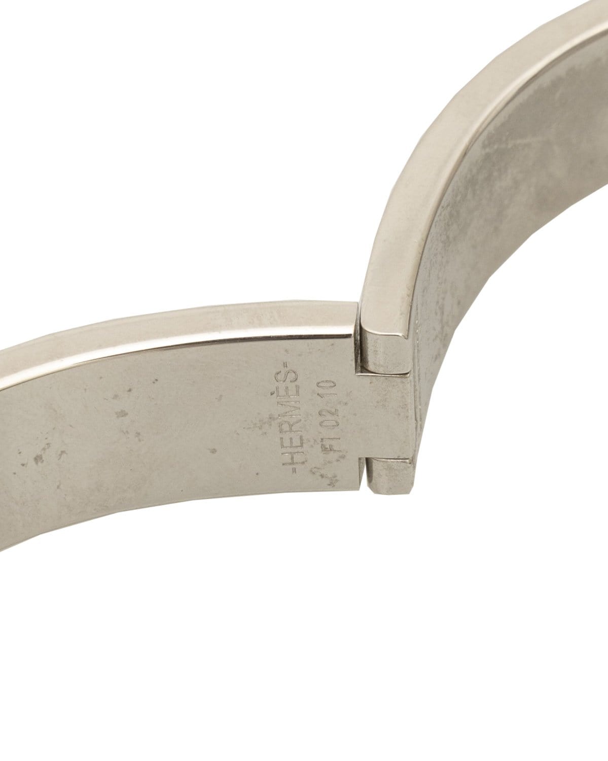 Hermès Hermes Clic H Bracelet in Blanc PHW - AWL2063