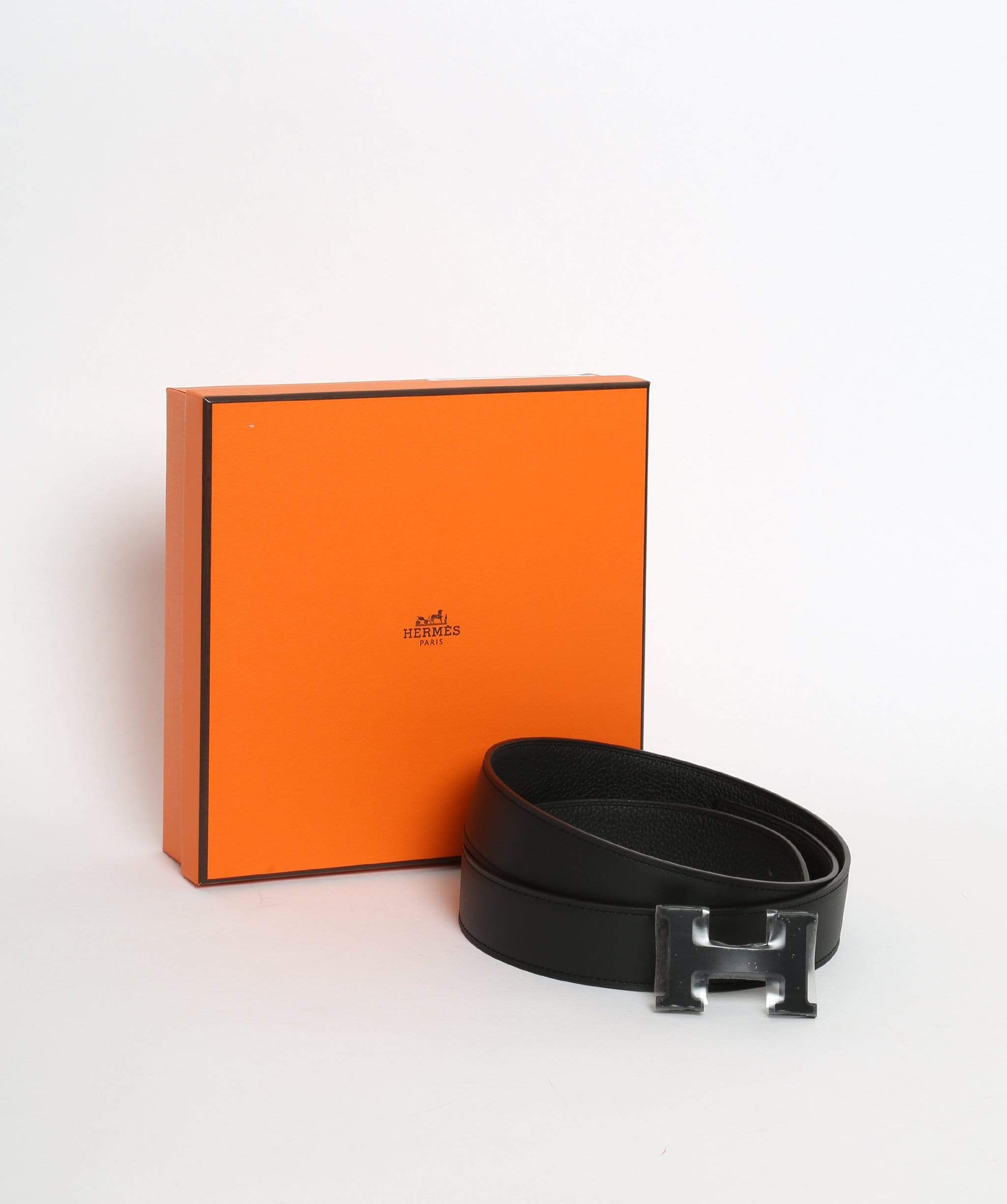 Hermès Hermes constance belt so black