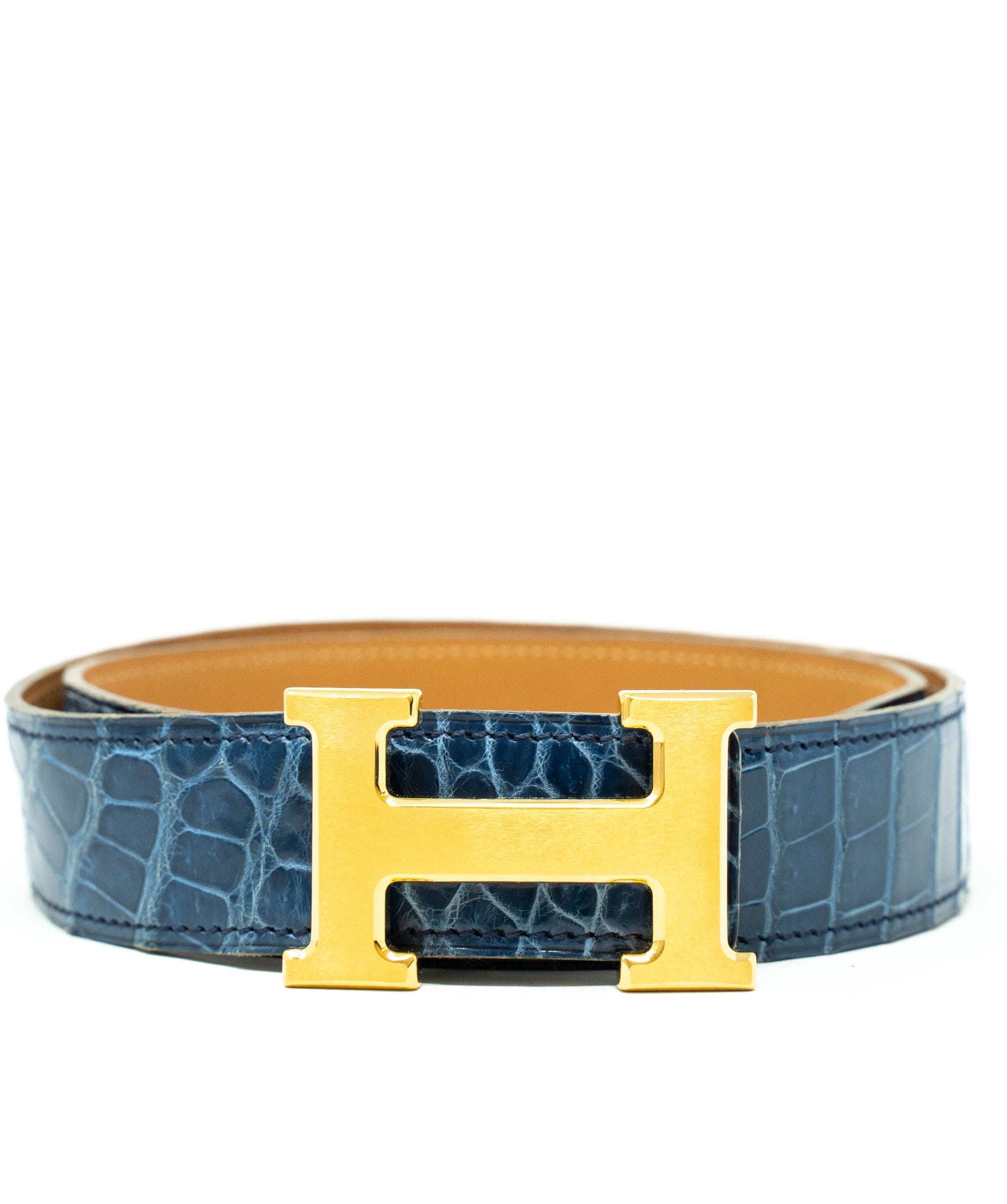 Hermès Hermes Crocodile Leather H Belt - AGL1838