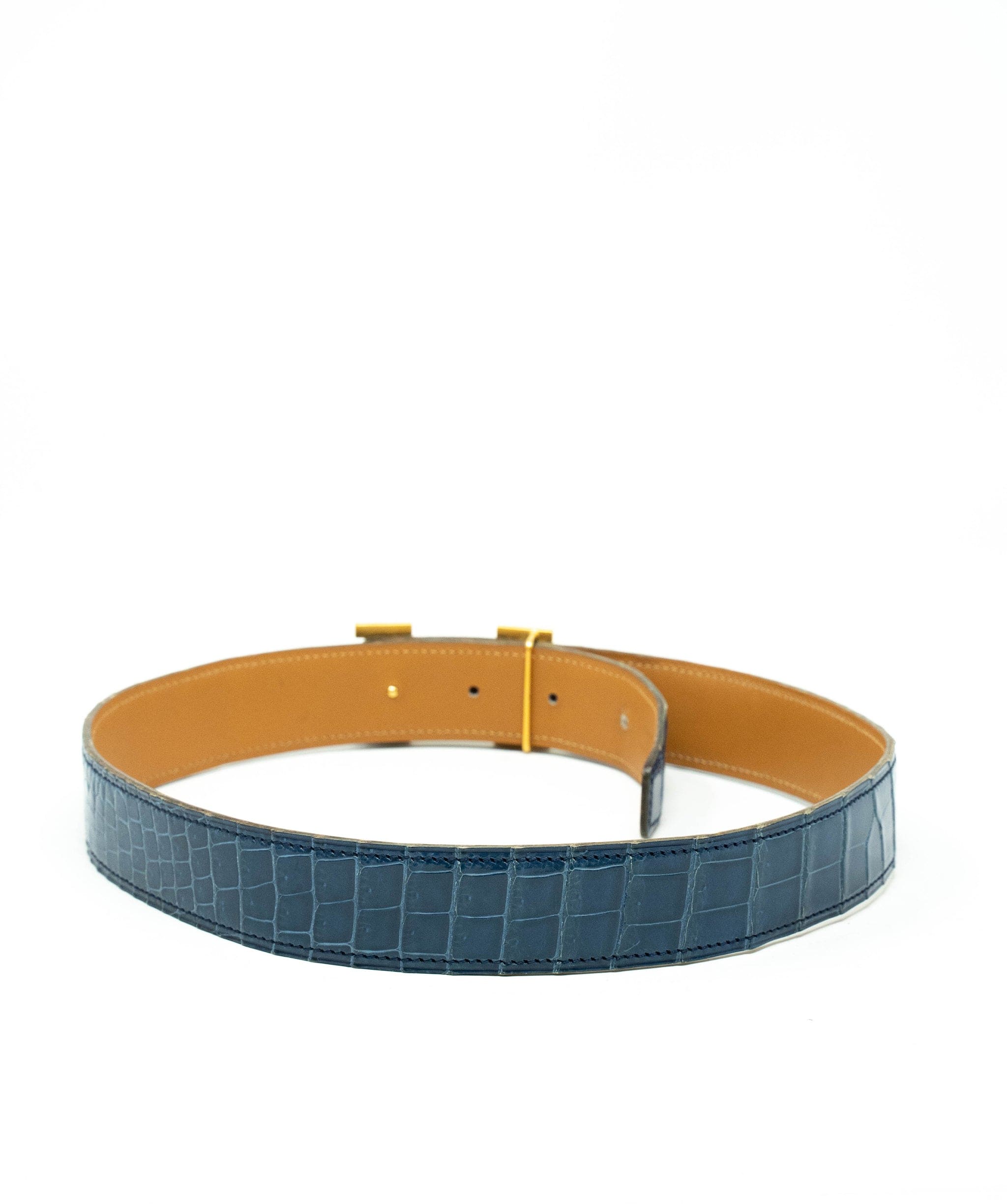 Hermès Hermes Crocodile Leather H Belt - AGL1838