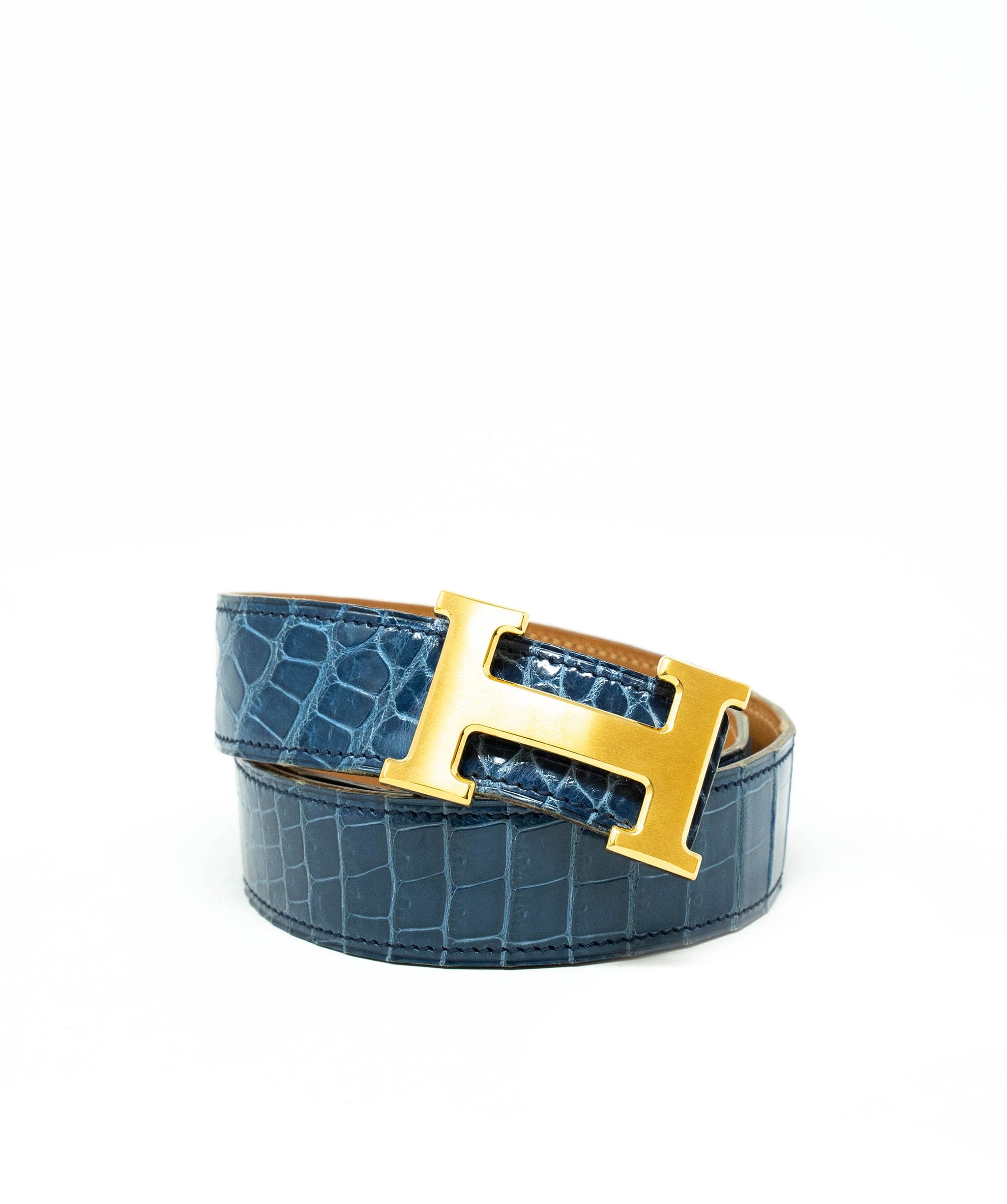 Hermès Hermes Crocodile Leather H Belt - AGL1838