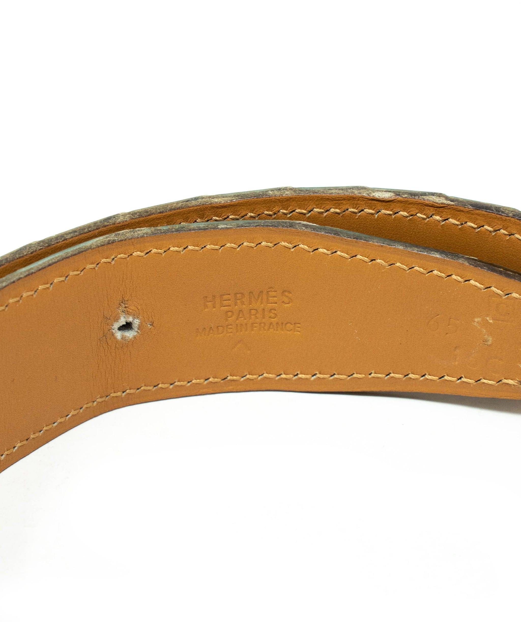 Hermès Hermes Crocodile Leather H Belt - AGL1838