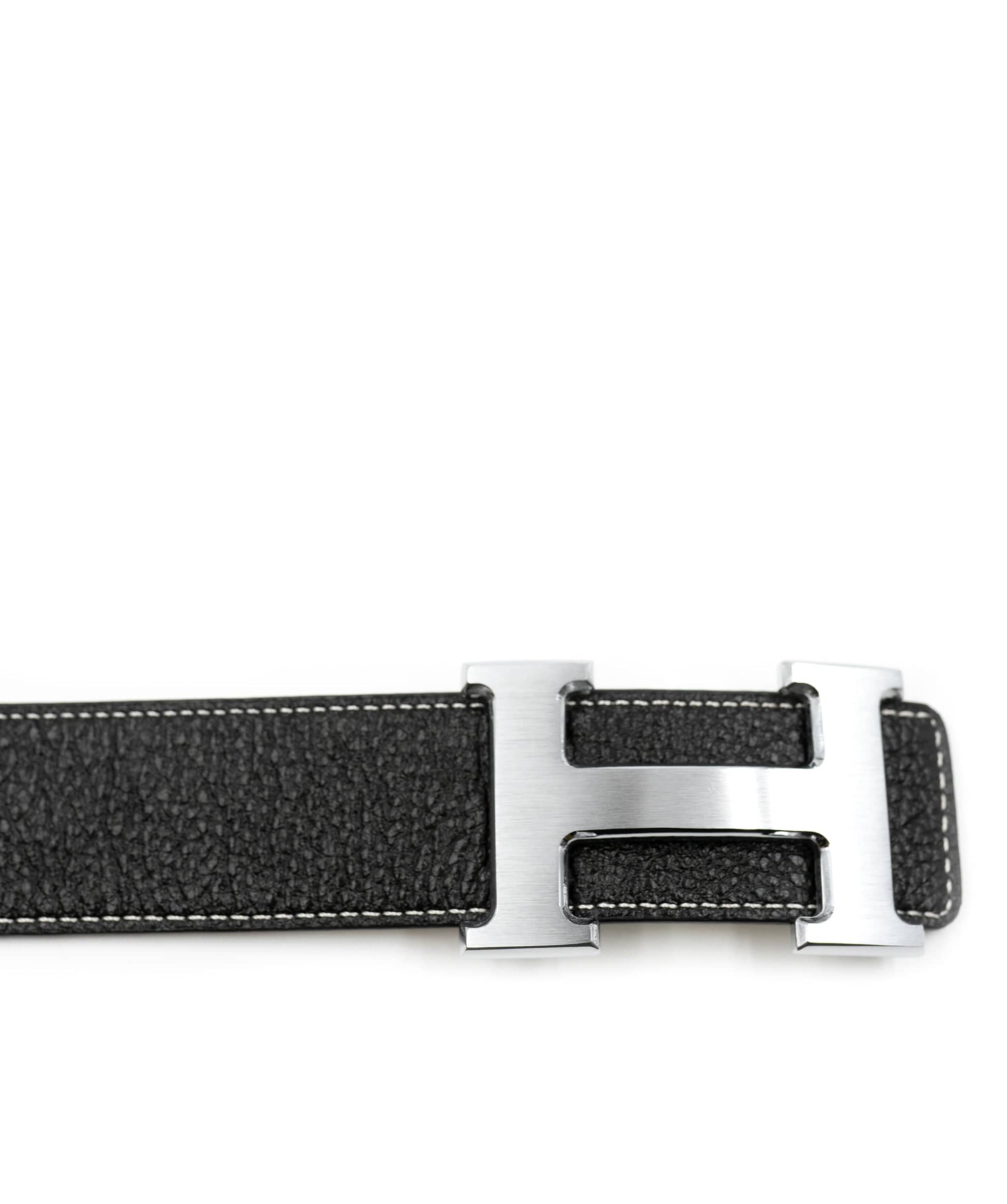 Hermès Hermes H belt buckle & Reversible leather strap with PHW AGC1309