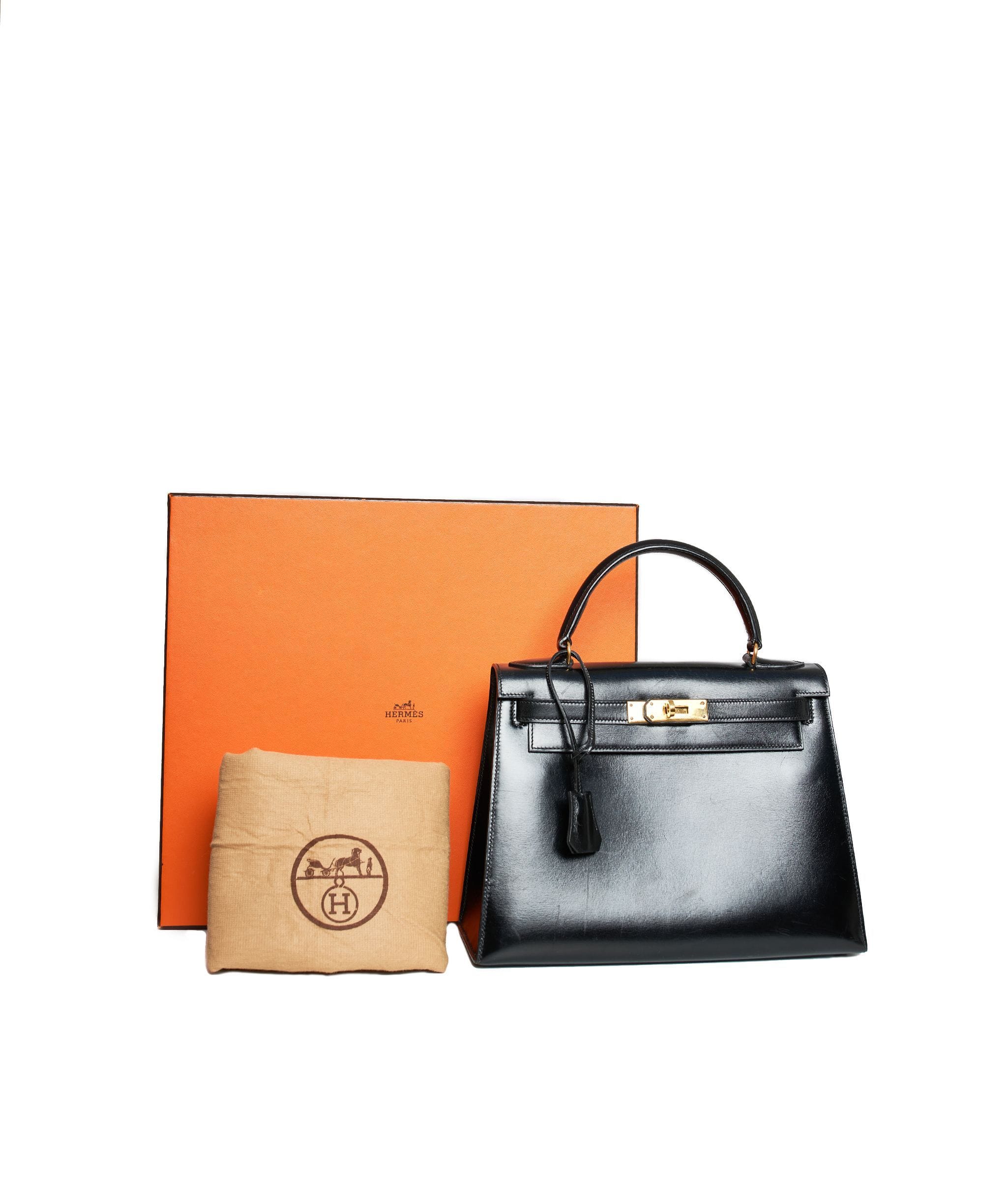 Hermès Hermes Kelly 28 Box Black