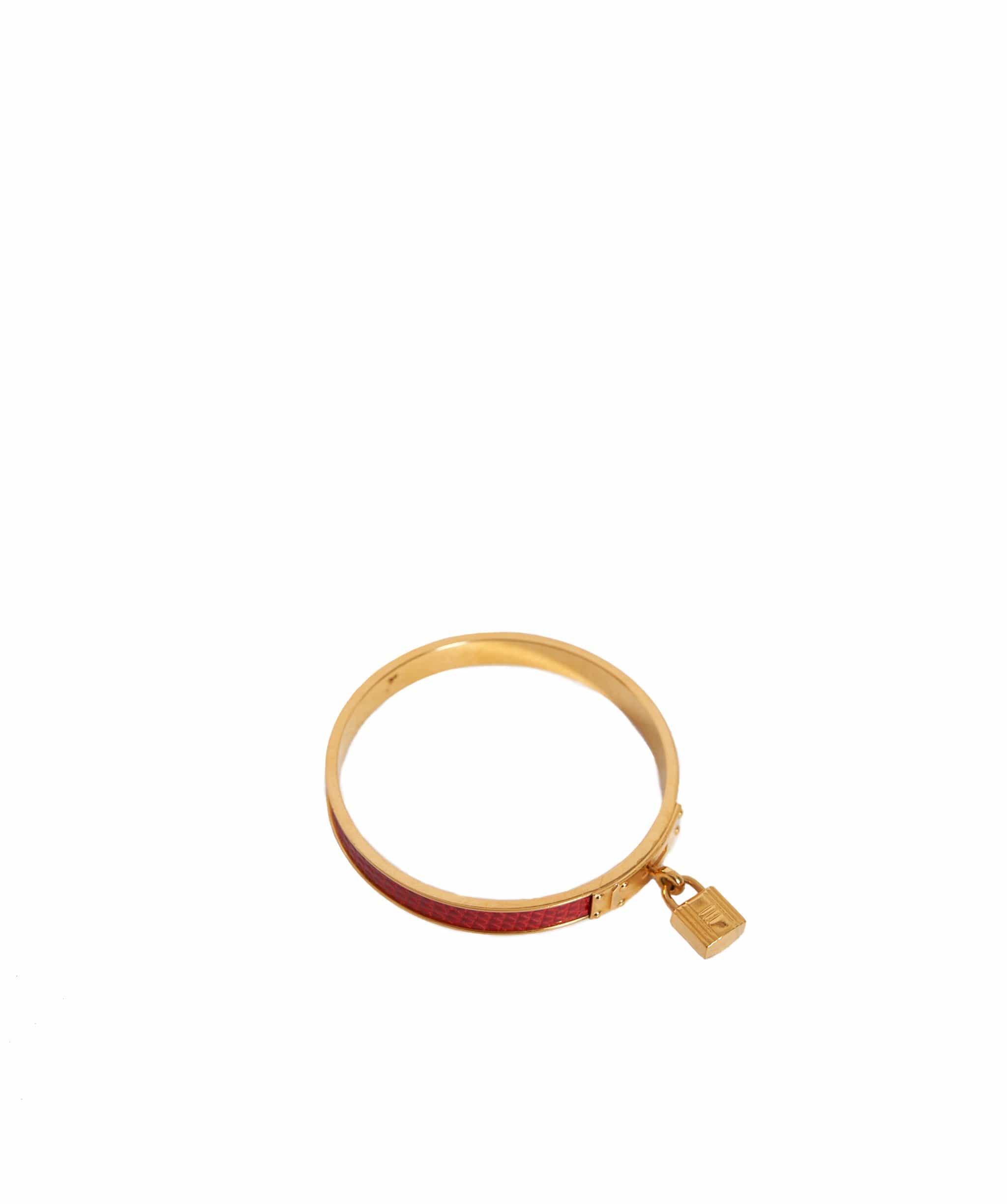 Hermès Hermès Kelly Bangle Red Lizard Skin AWL1116