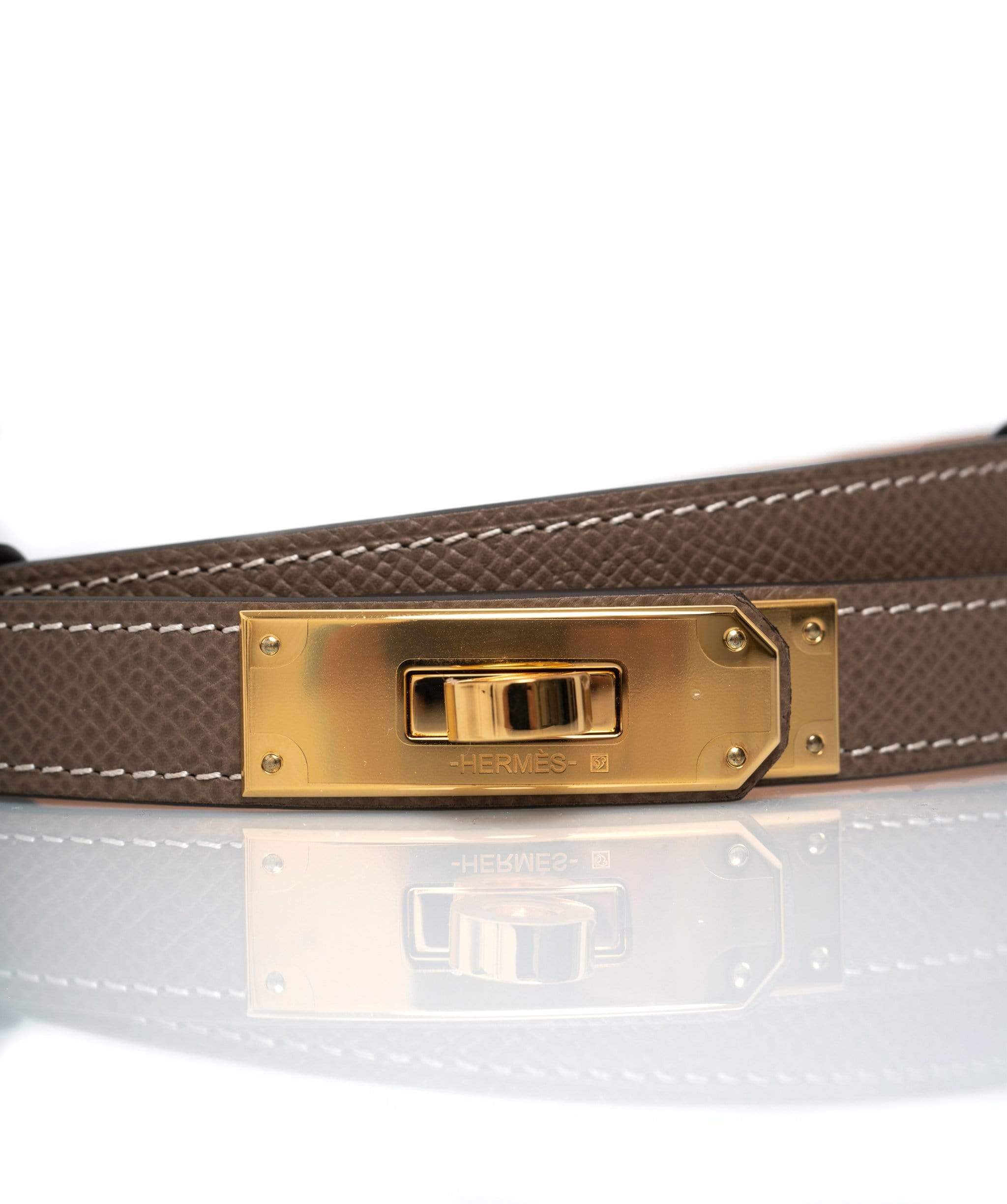 Hermès Hermes Kelly Belt Epsom Etoupe with GHW - ASL1540