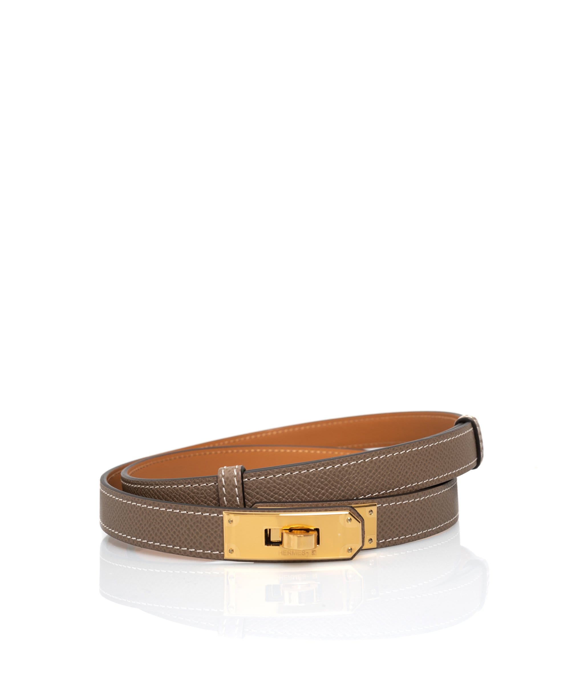 Hermès Hermes Kelly Belt Epsom Etoupe with GHW - ASL1540