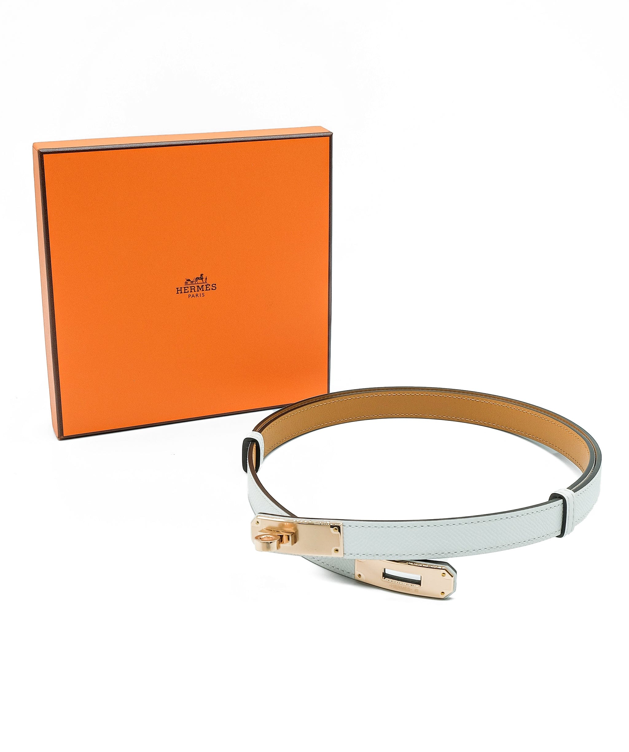 Hermès Hermes Kelly Belt White RGHW REC1174