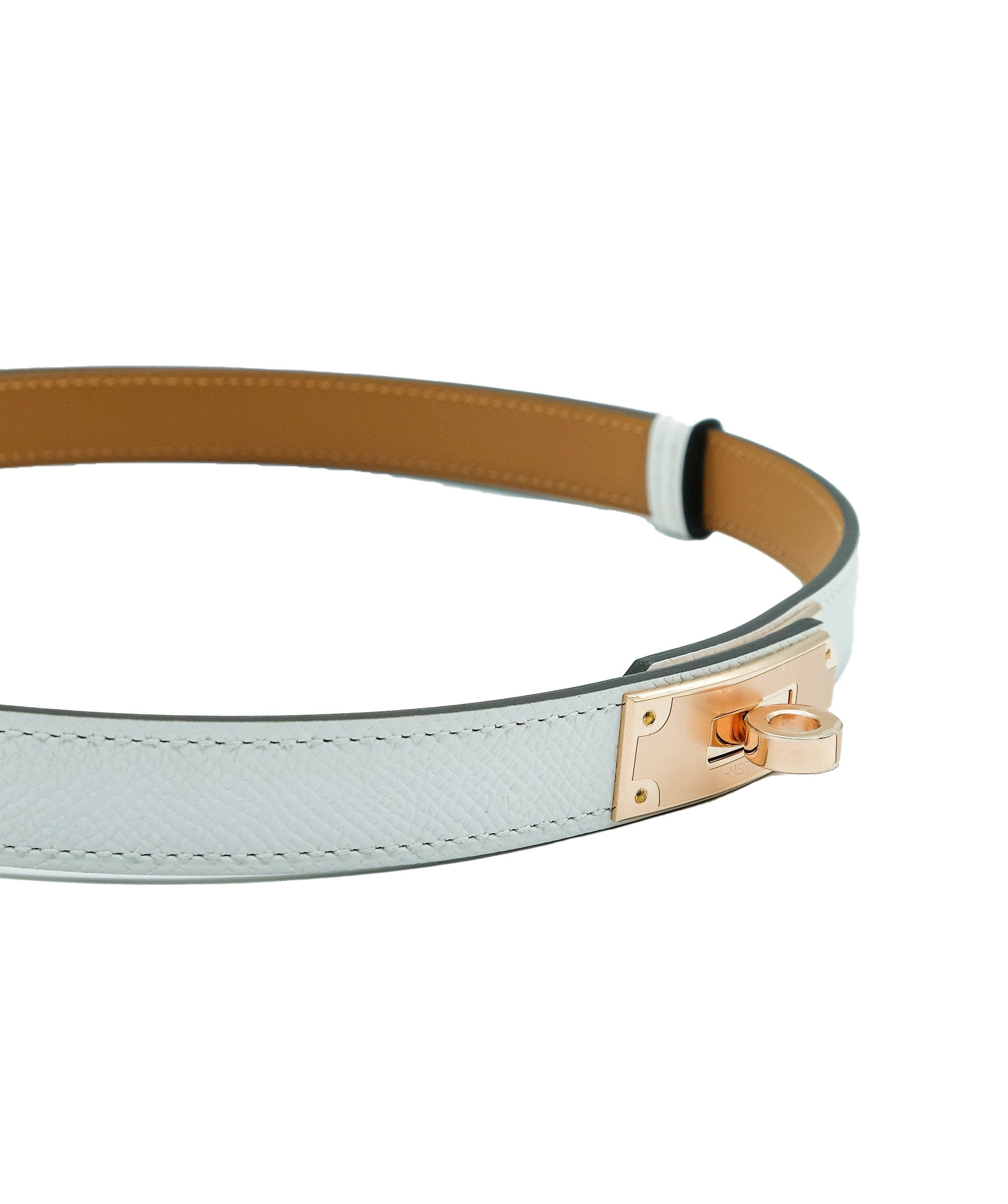 Hermès Hermes Kelly Belt White RGHW REC1174