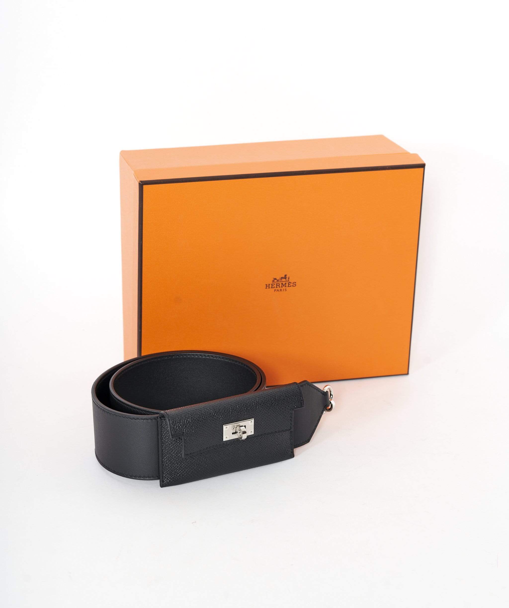 Hermès Hermès Kelly Black Epsom Pocket Strap