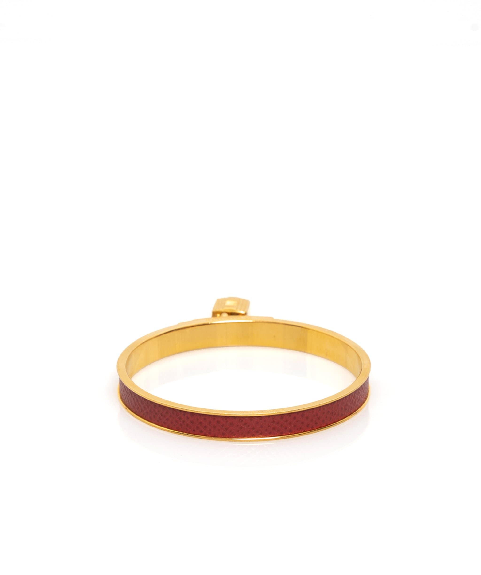 Hermès Hermès Kelly Lock Bangle Red Epsom Leather - AWL1118