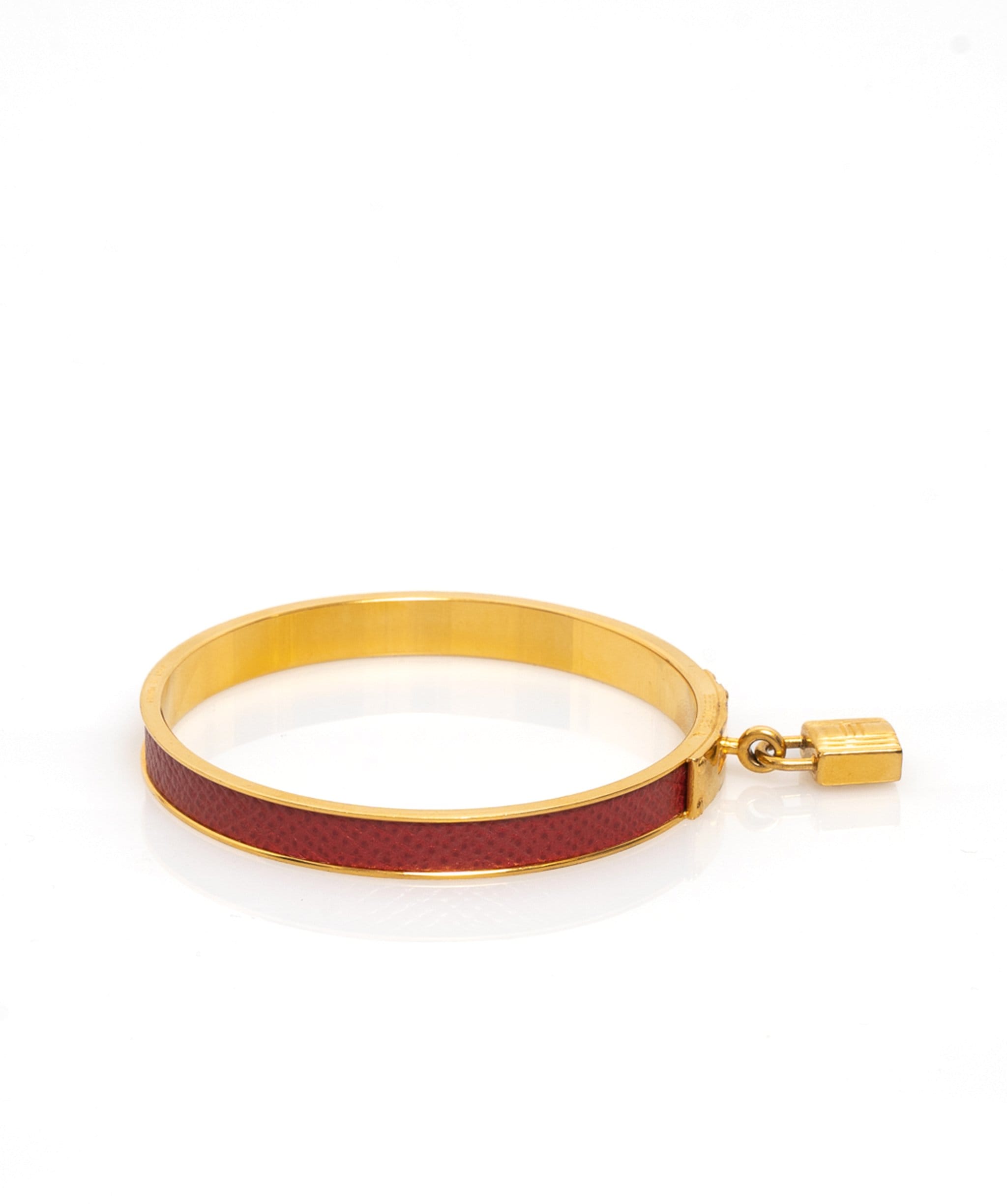 Hermès Hermès Kelly Lock Bangle Red Epsom Leather - AWL1118