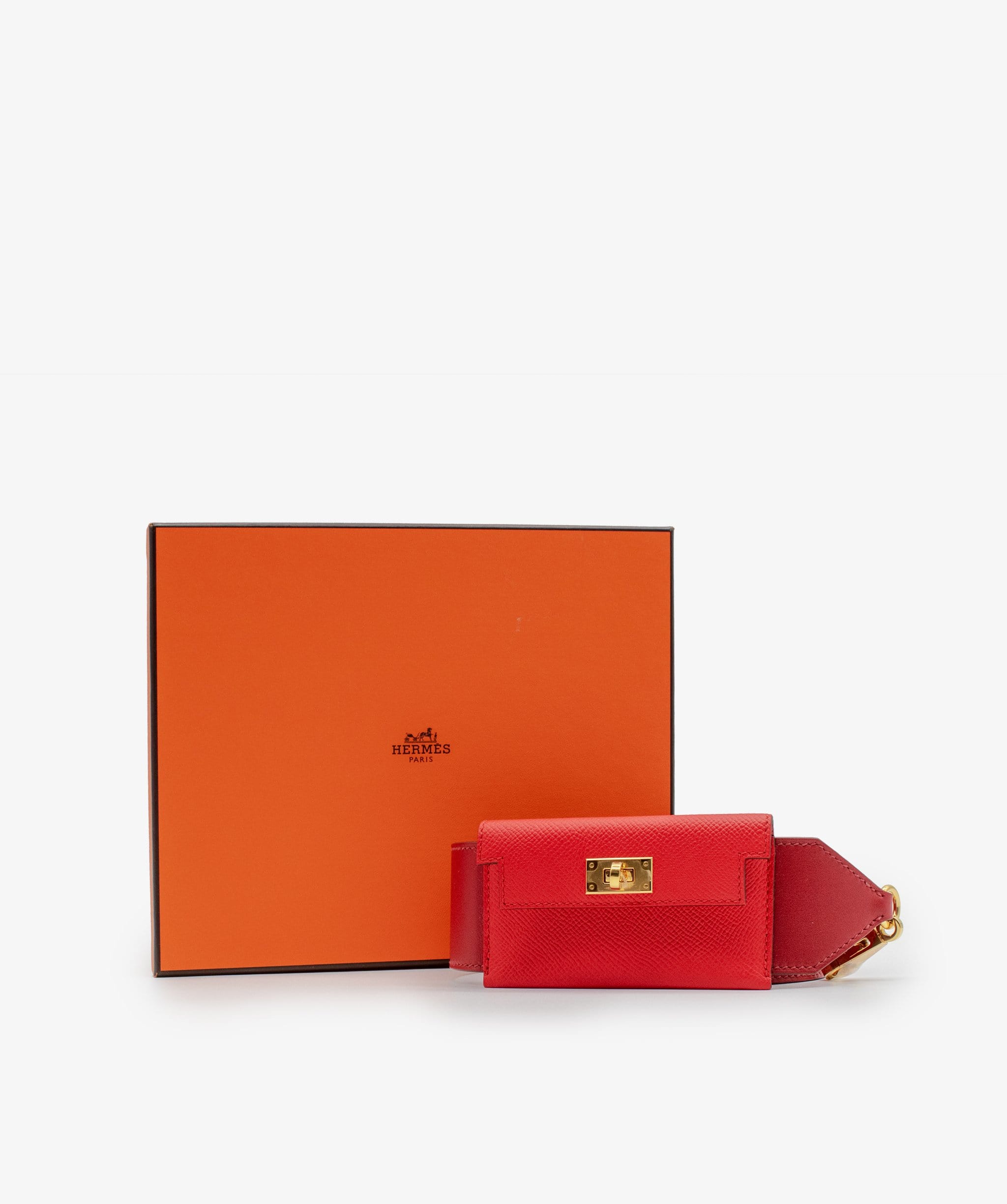 Hermès Hermes Kelly Pocket Strap Red