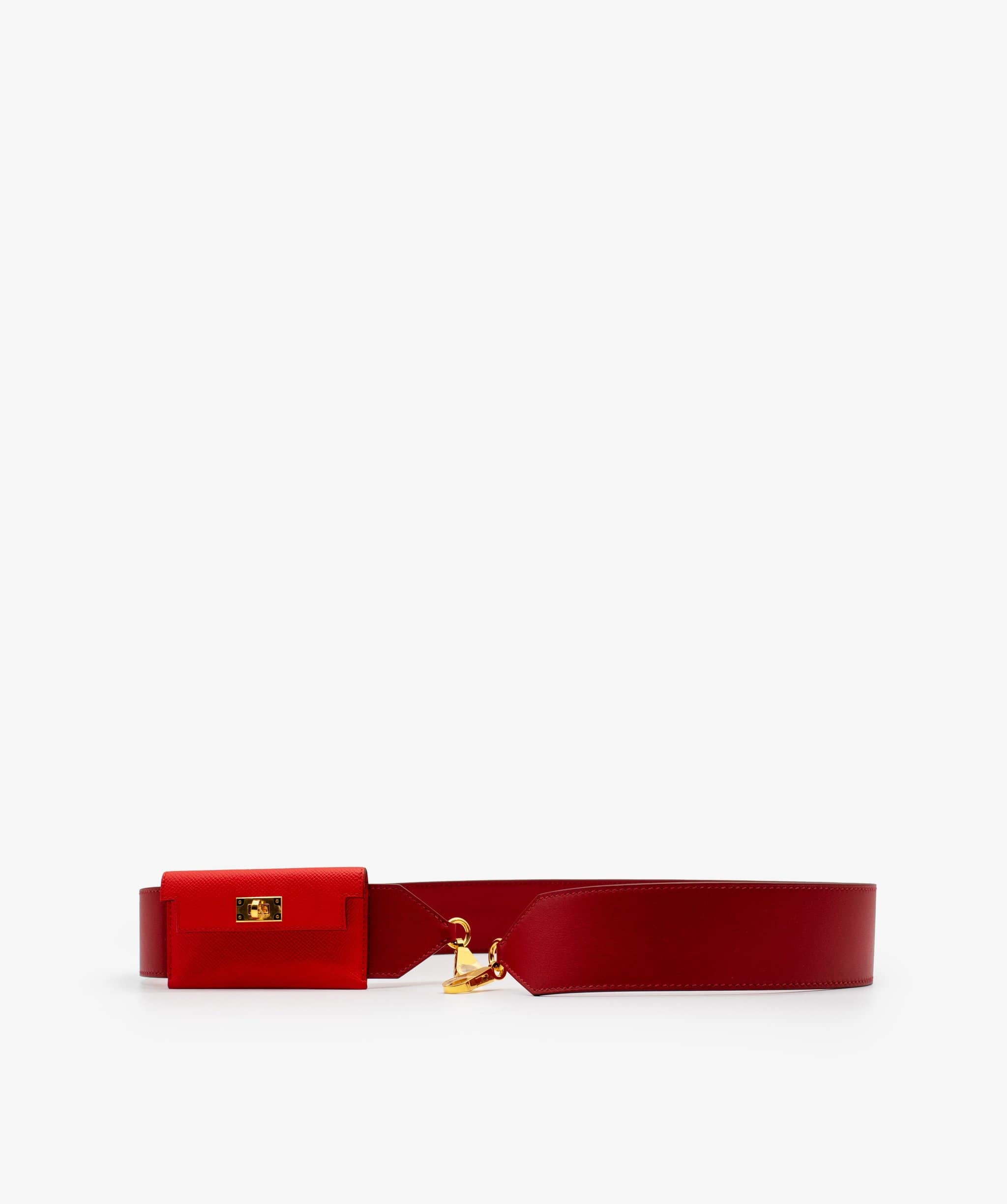 Hermès Hermes Kelly Pocket Strap Red