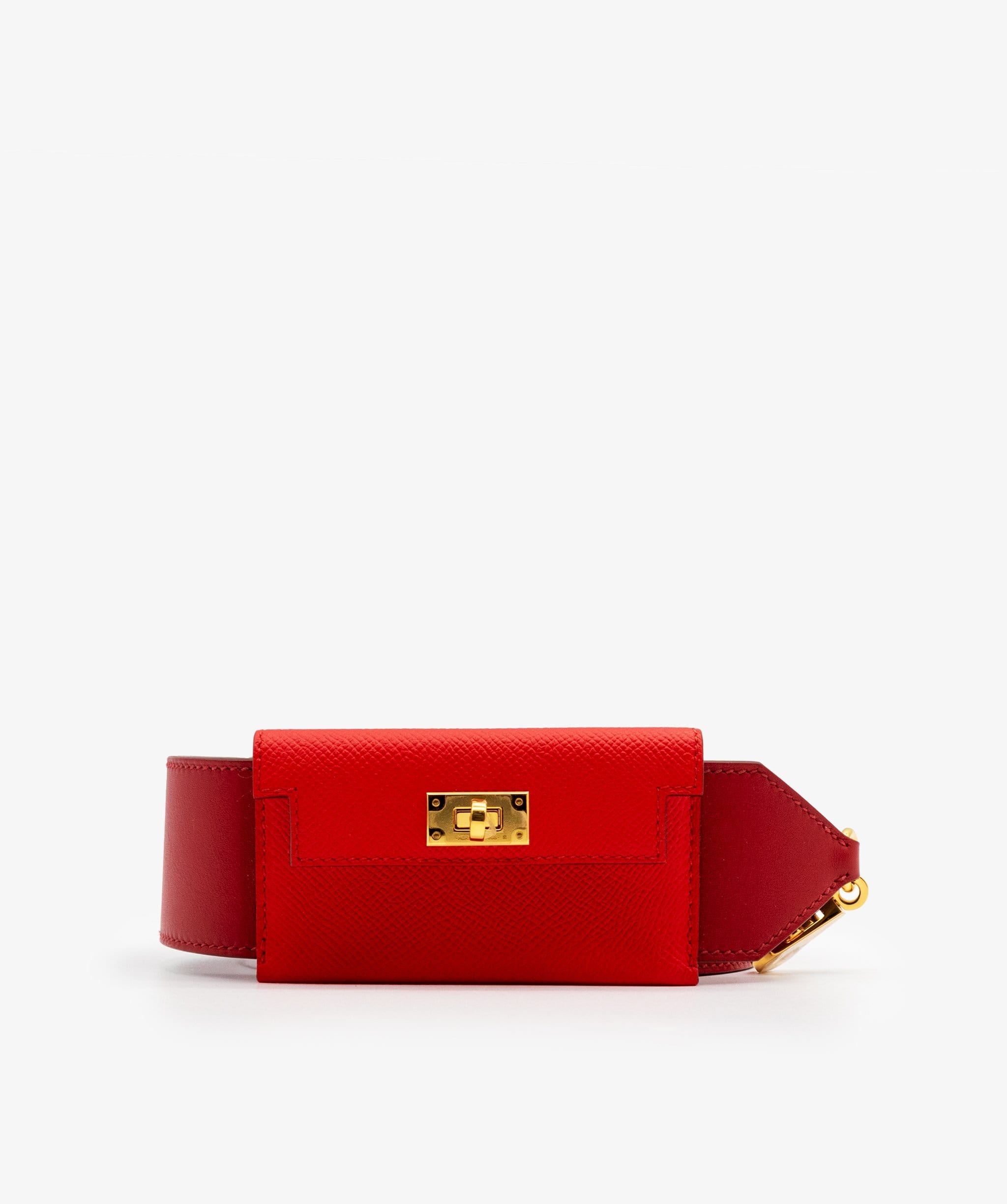 Hermès Hermes Kelly Pocket Strap Red RJL1017