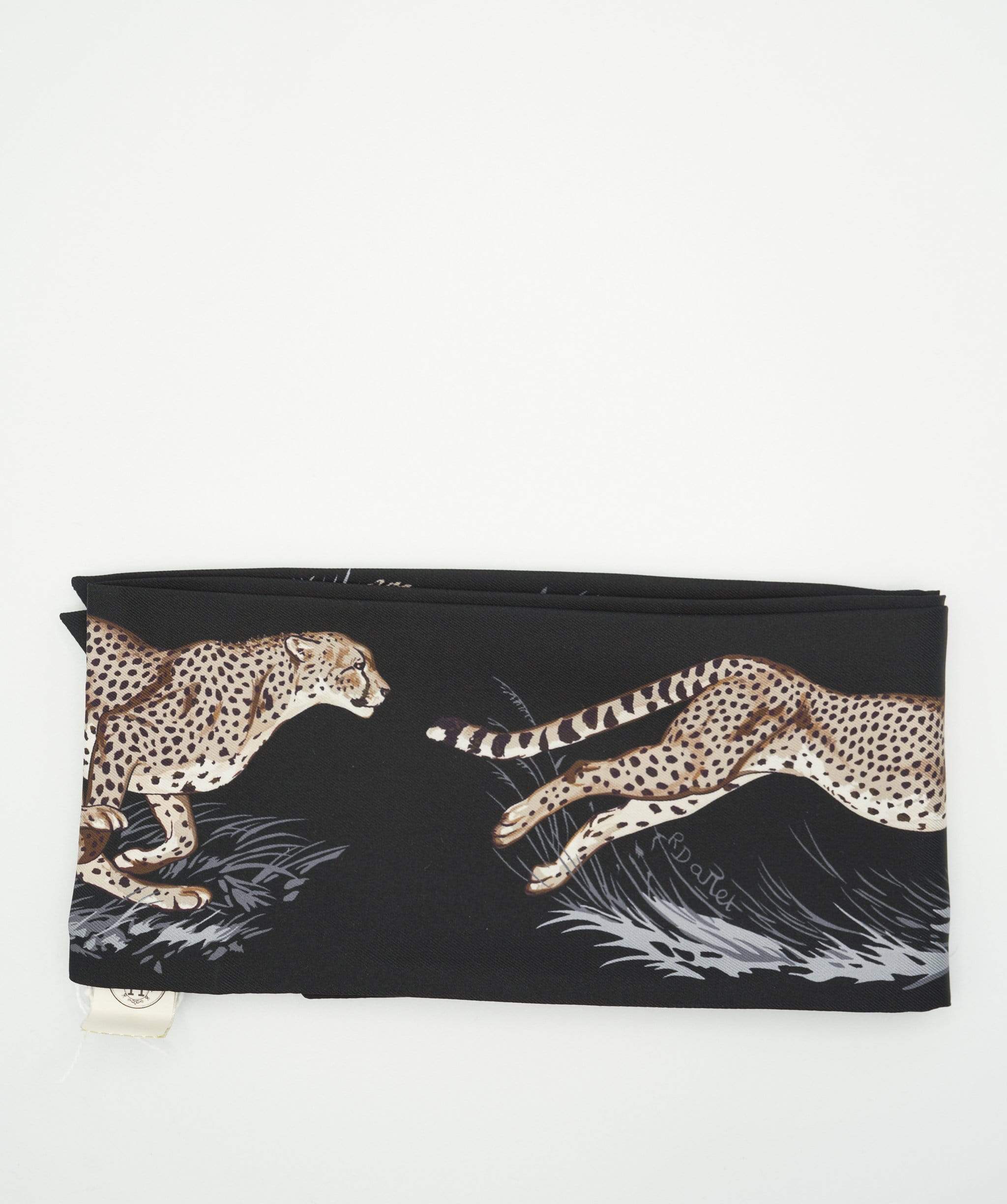 Hermès Hermes Leopard Print Maxi Twilly ST-TWL-19