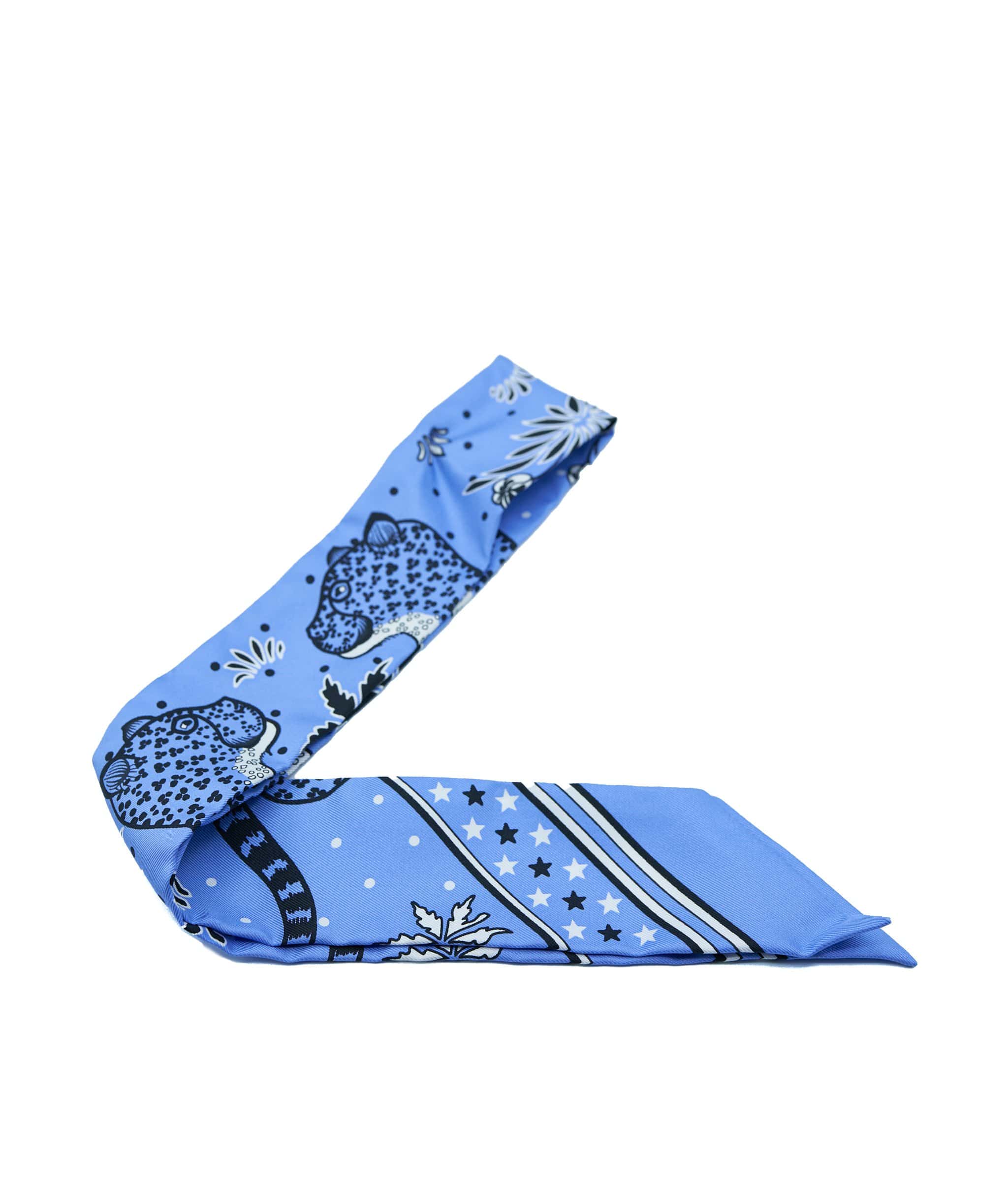 Hermès Hermes Les Leopards Bandana Twilly