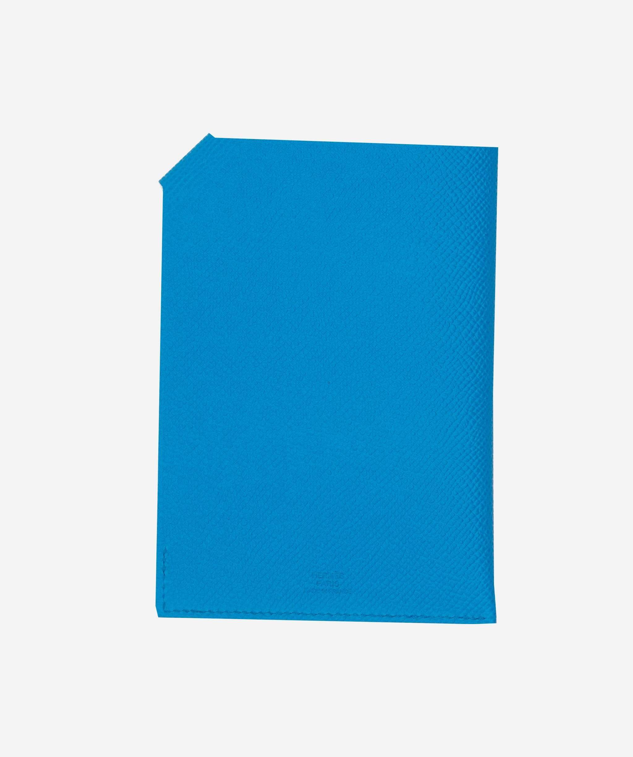 Hermès Hermes Passport Cover Blue Zellige