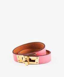 Hermès Hermes Pink Kelly Bracelet GHW