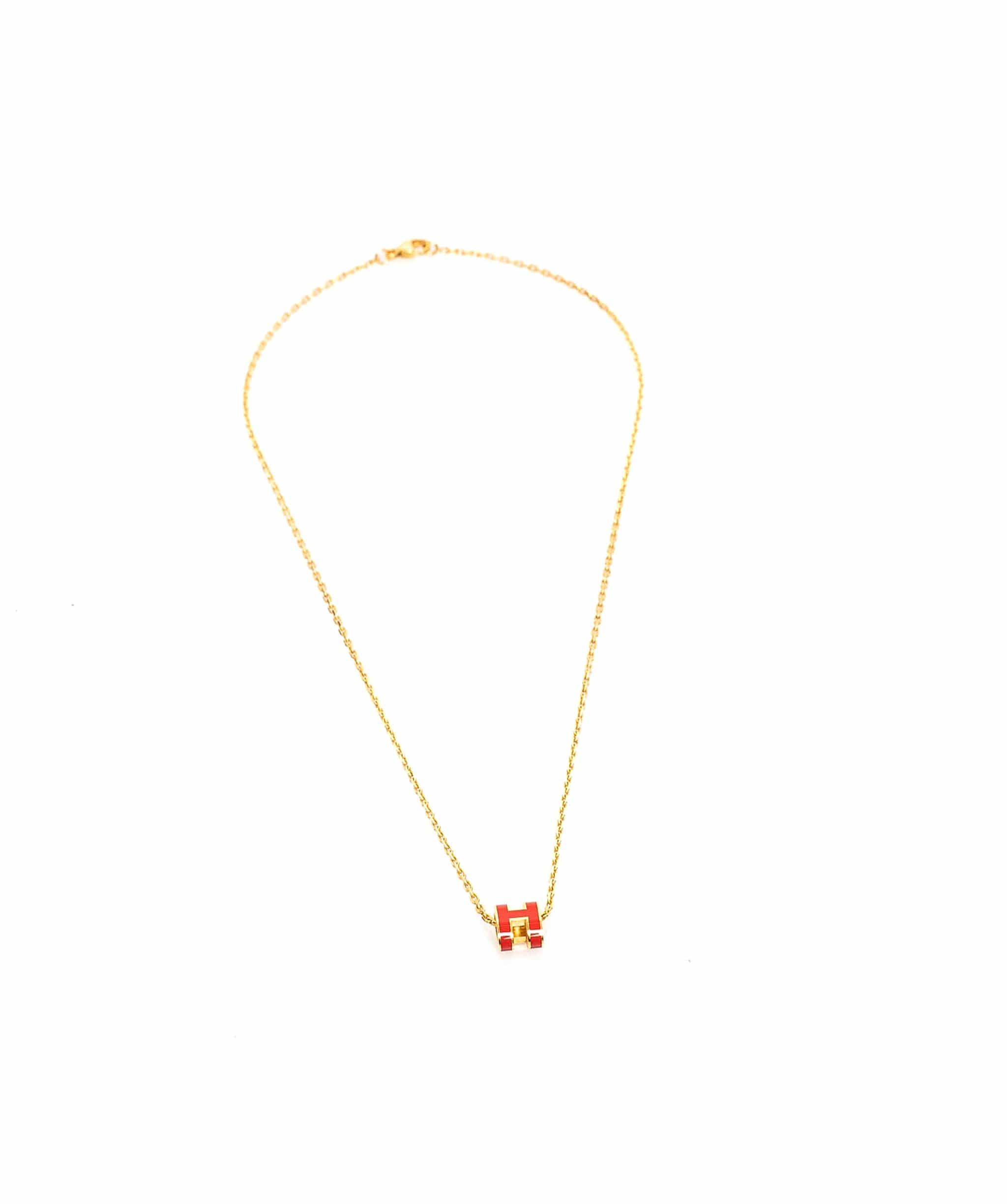 Hermès HERMES POP H GOLD NECKLACE AWL1719